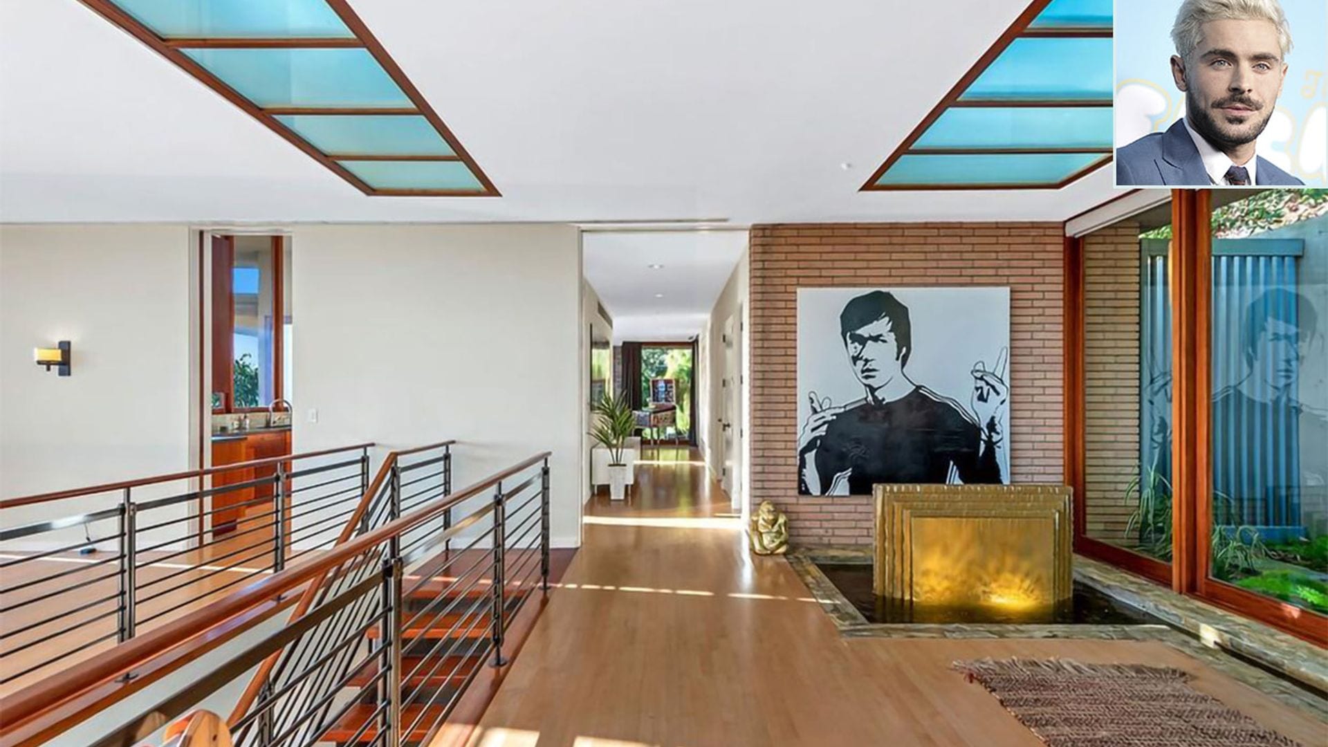 Cuatro habitaciones, cinco baños, una piscina con cascada... Así es la casa de Zac Efron