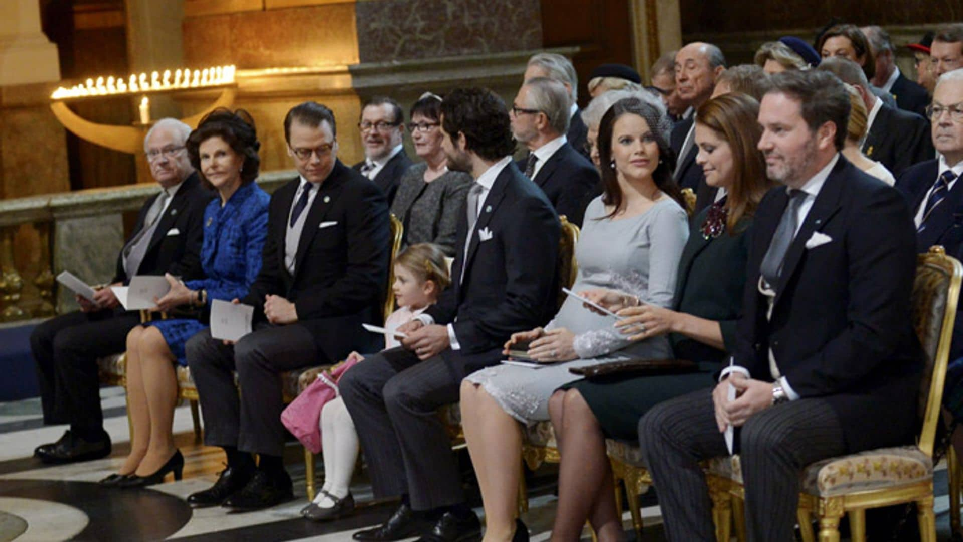 La Familia Real sueca celebra un 'Te Deum' en honor del bebé de Victoria y Daniel de Suecia