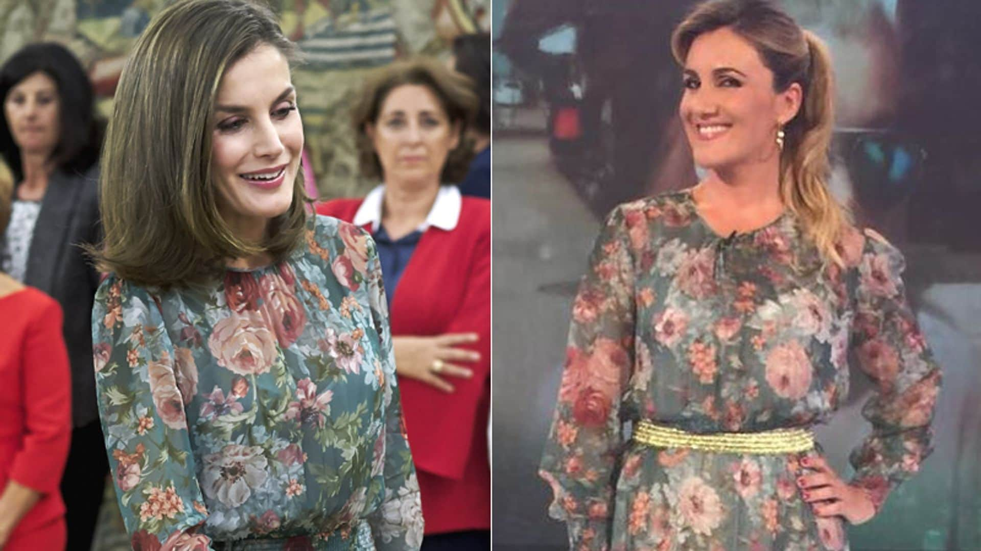 Doña Letizia y Carlota Corredera, los detalles de una coincidencia muy 'real'