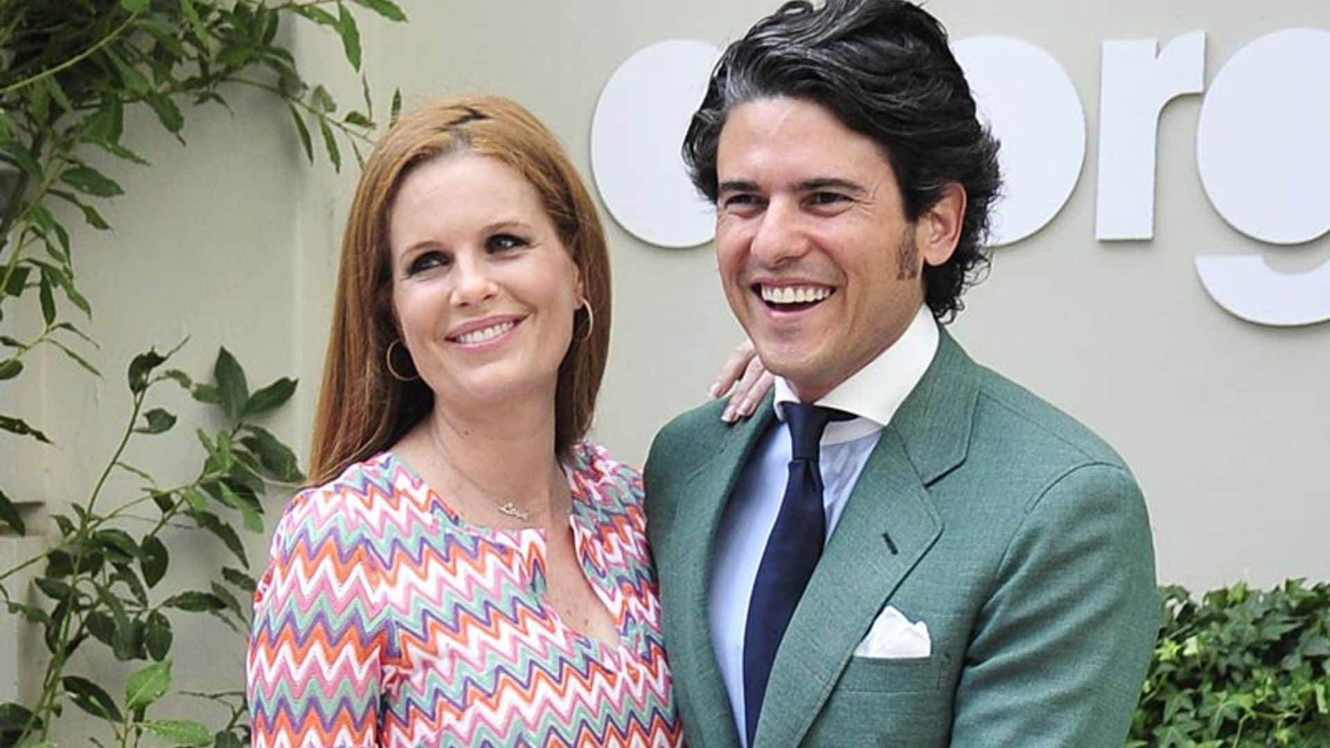 Olivia de Borbón y Julián Porras, padres de su primera hija