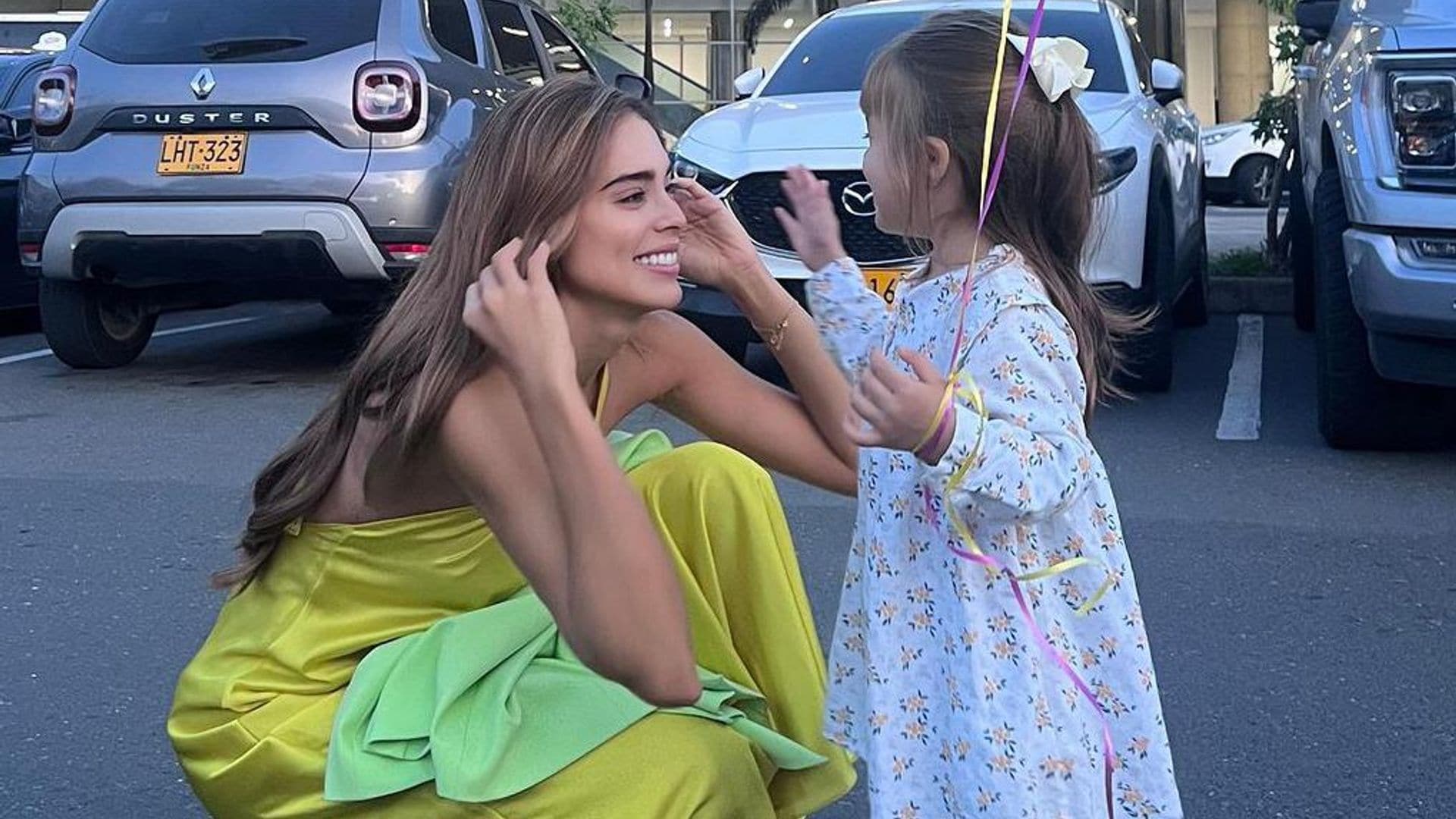 Así fue el emotivo reencuentro de Camila Avella, Miss Colombia, con su hijita tras Miss Universe