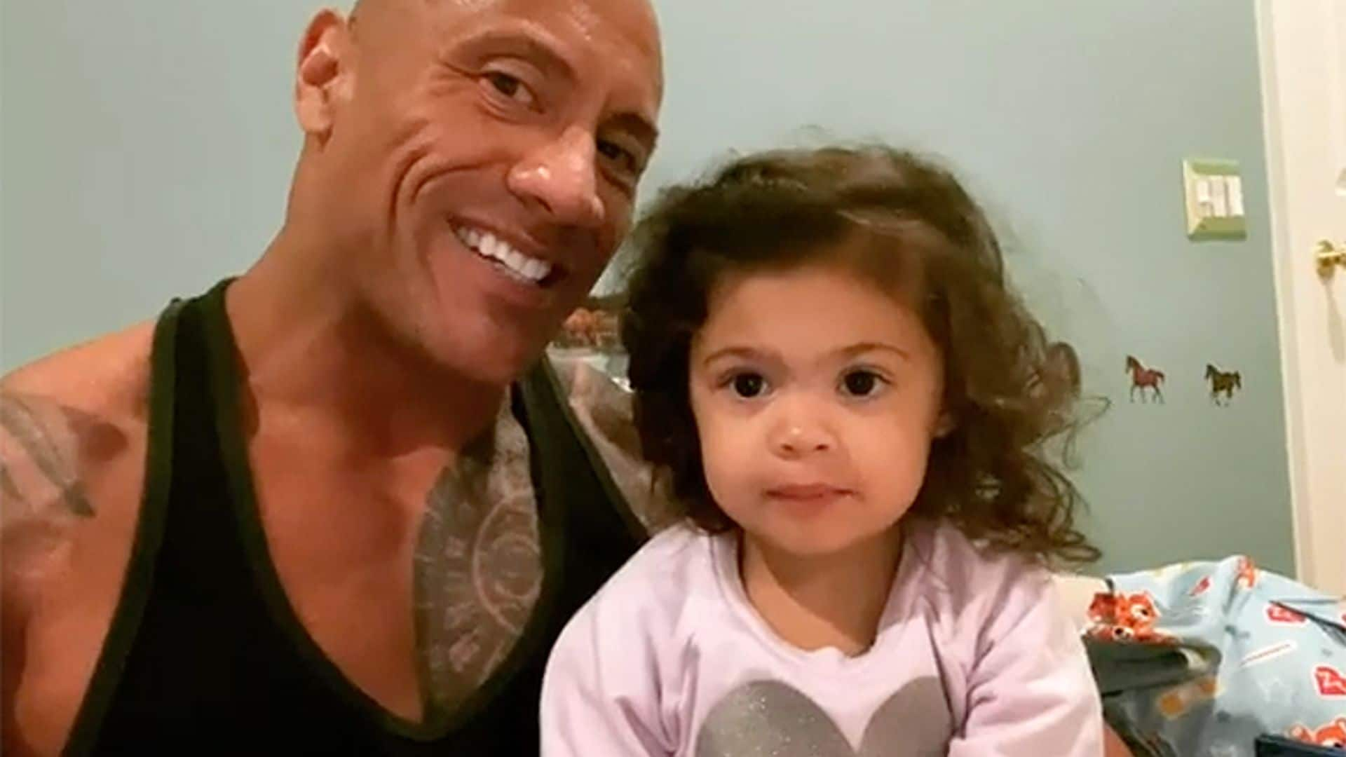 ¿Es papá un personaje de dibujos? La hija de Dwayne Johnson lo tiene claro