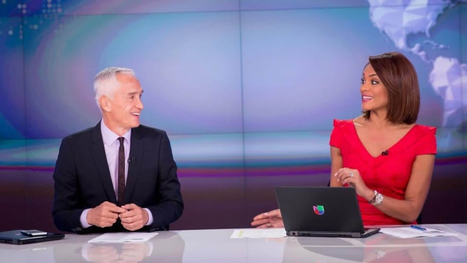 Jorge Ramos e Ilia Calderón