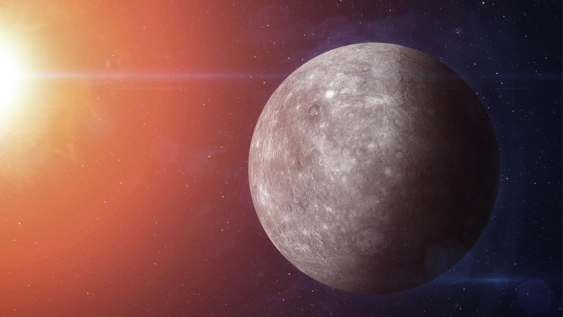 mercury planet and sun 
