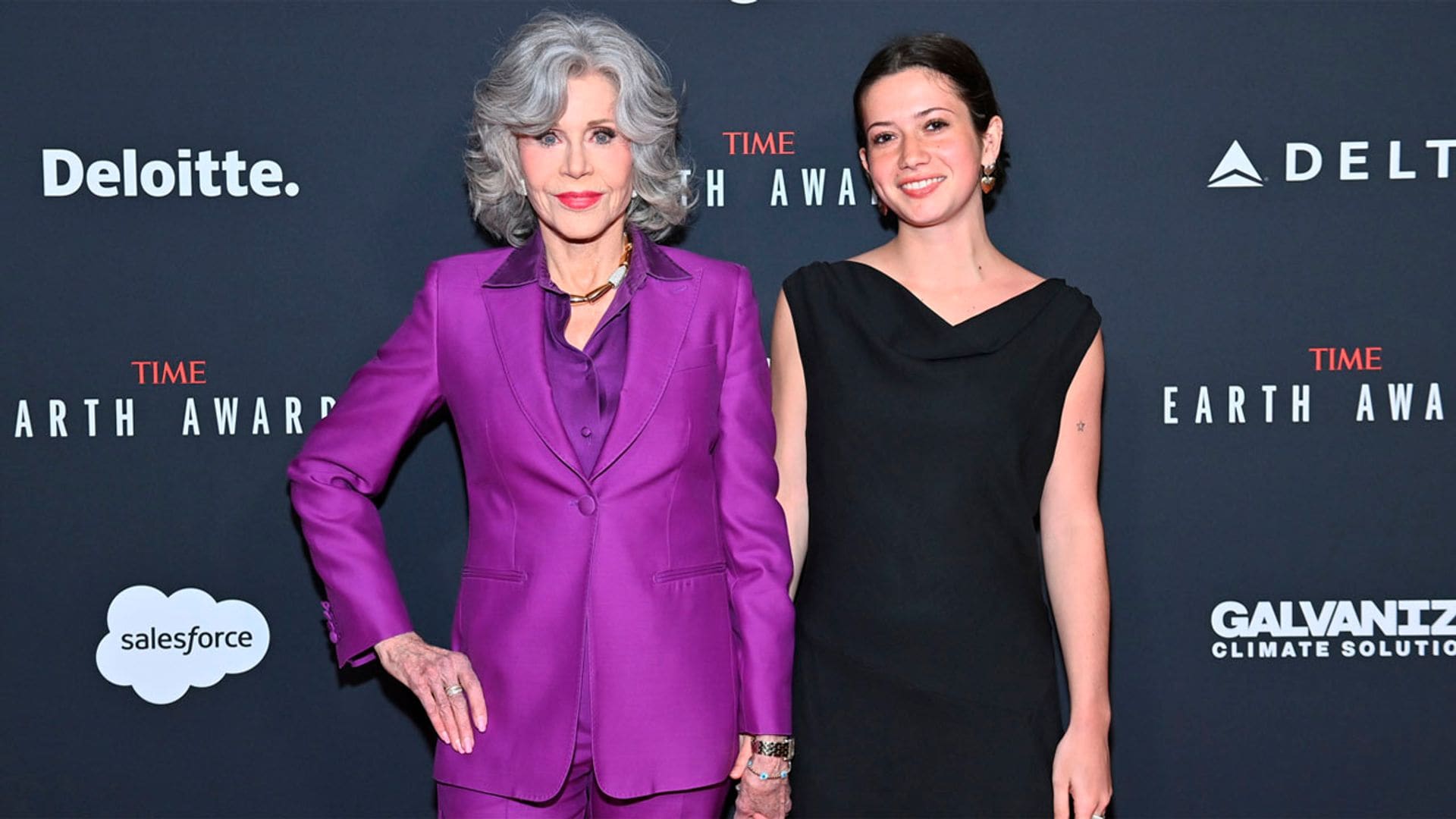 Jane Fonda, una orgullosa abuela en la alfombra roja junto a su nieta Viva Vadim