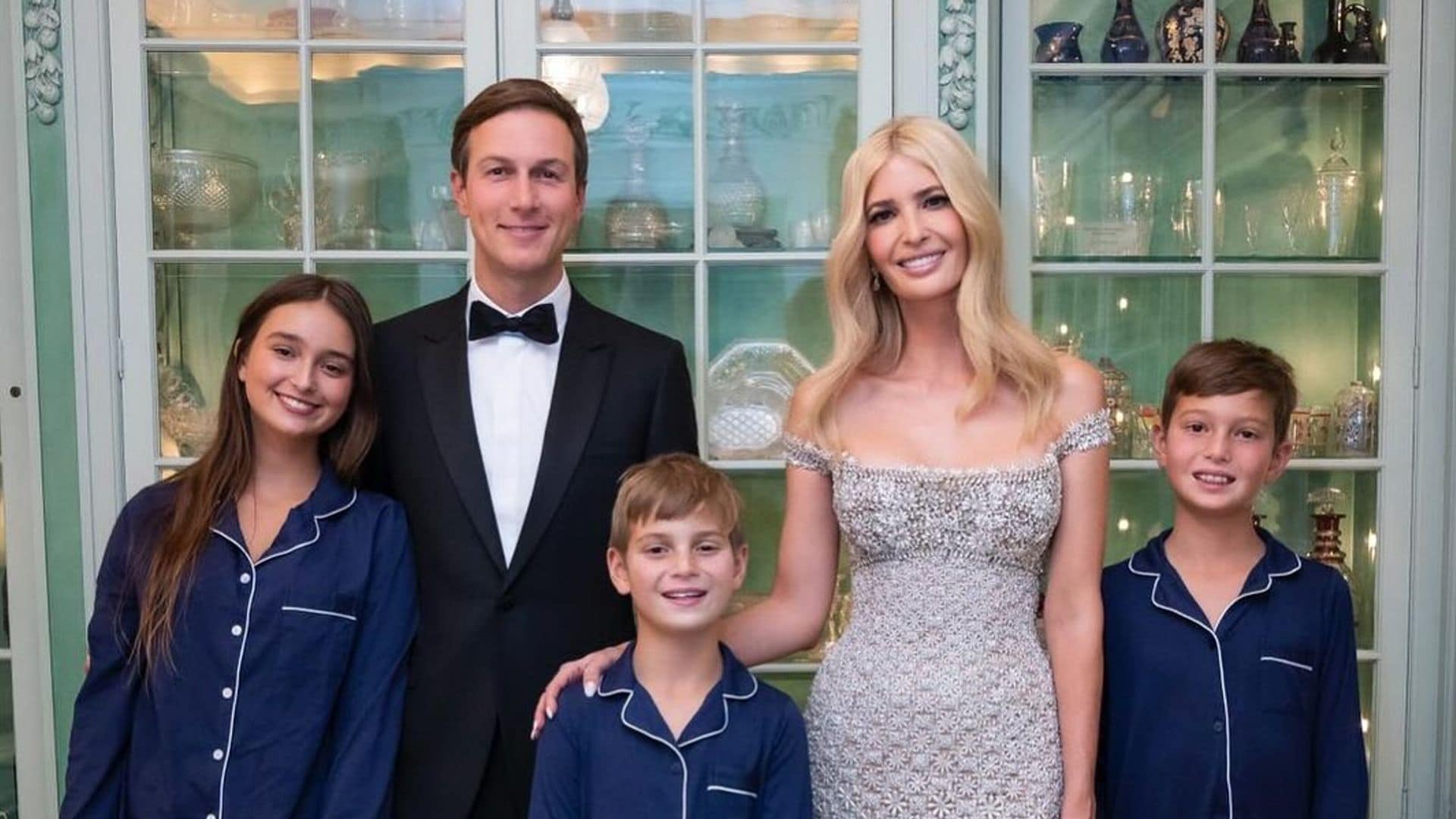 Ivanka Trump, con vestidazo y sus hijos en pijama horas antes de la toma de posesión de Donald Trump