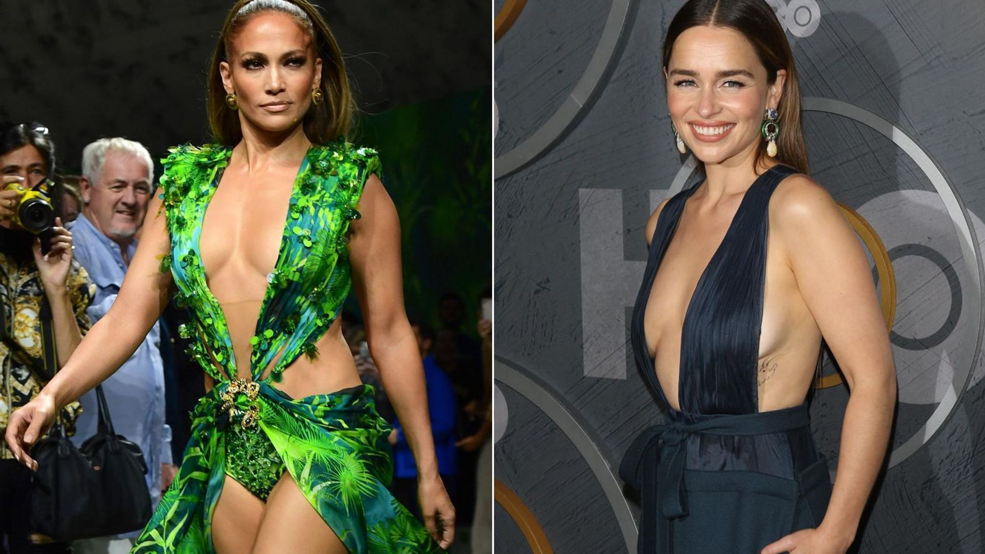 Emilia Clarke confiesa que JLo inspiró su look del Emmy y ¡la cantante reacciona emocionada!