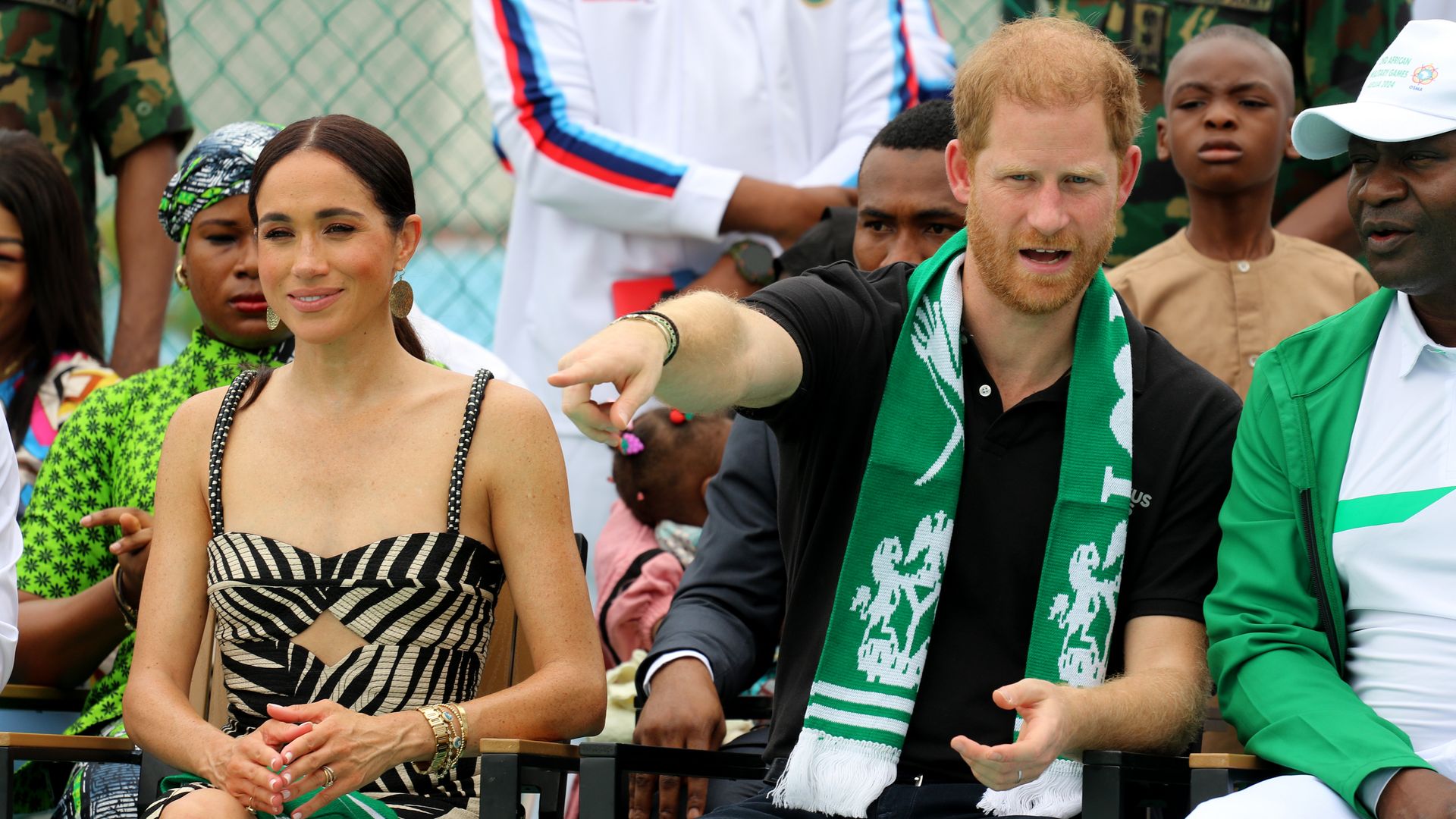 El Príncipe Harry y Meghan Markle, los Duques de Sussexx, en Nigeria