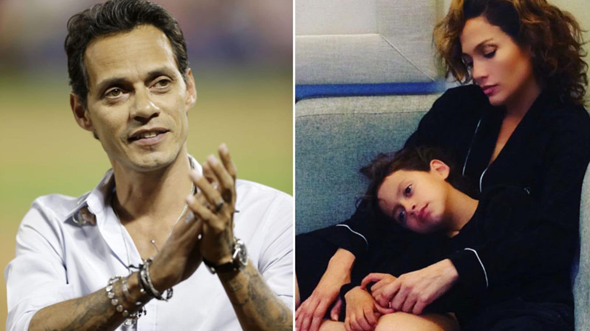 Max, el hijo de Marc Anthony y Jennifer López, una versión en miniatura de su padre