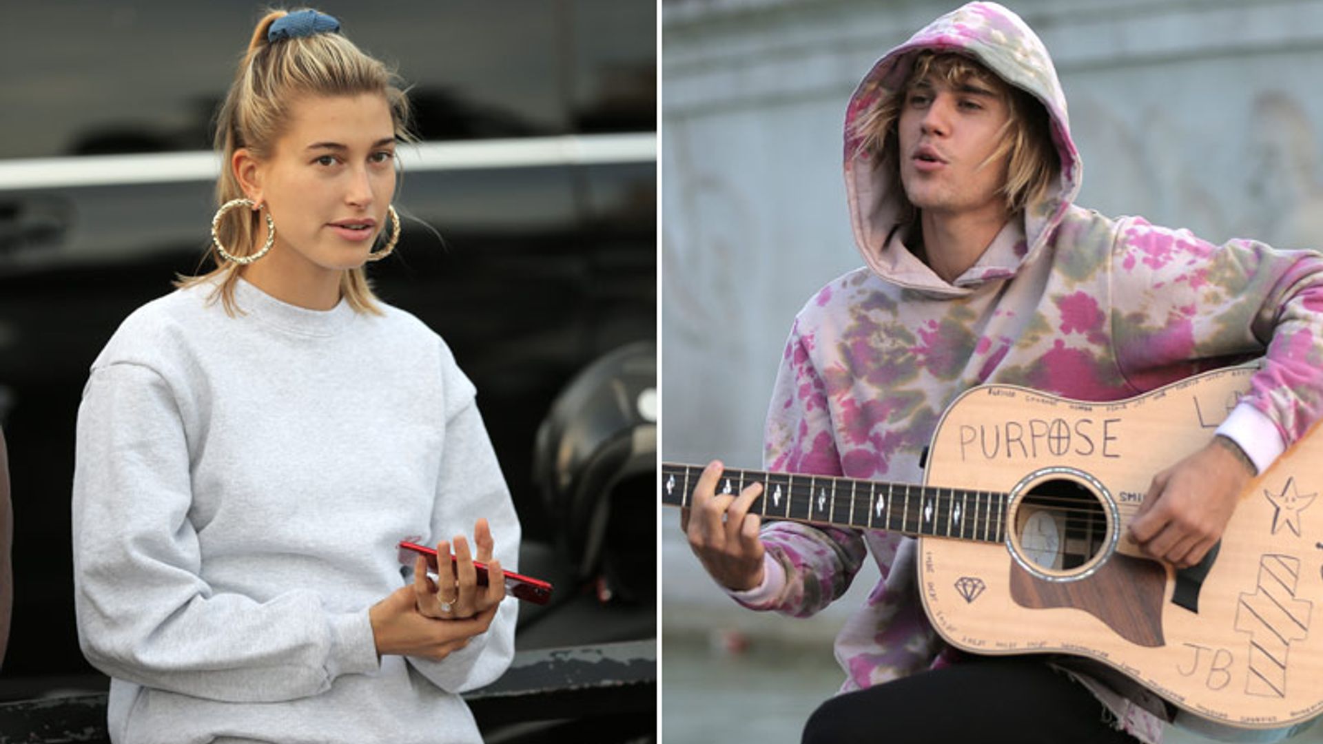 Justin Bieber sorprende a Hailey Baldwin con una romántica declaración en plena calle