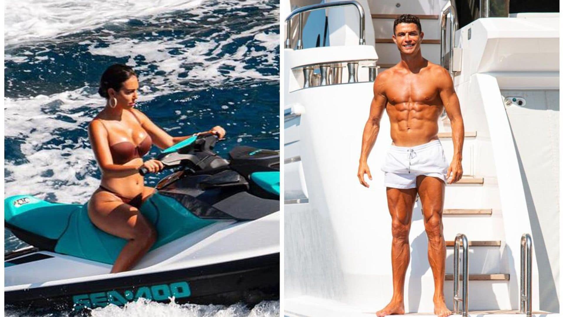 Georgina Rodríguez y Cristiano Ronaldo presumen cuerpazo durante sus vacaciones