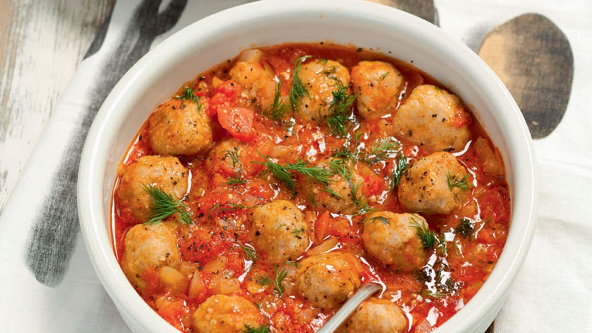 Albondiguitas de pavo con tomate y cuscús