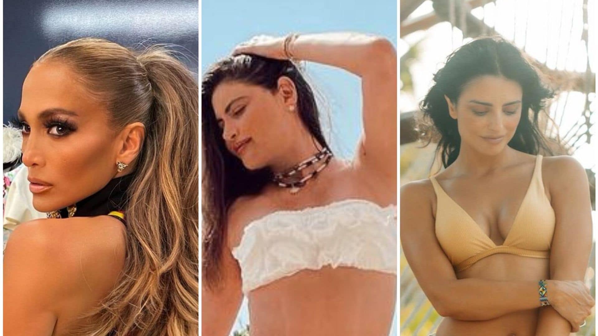 Famosas que disfrutan del verano y lucen su figura en bikini