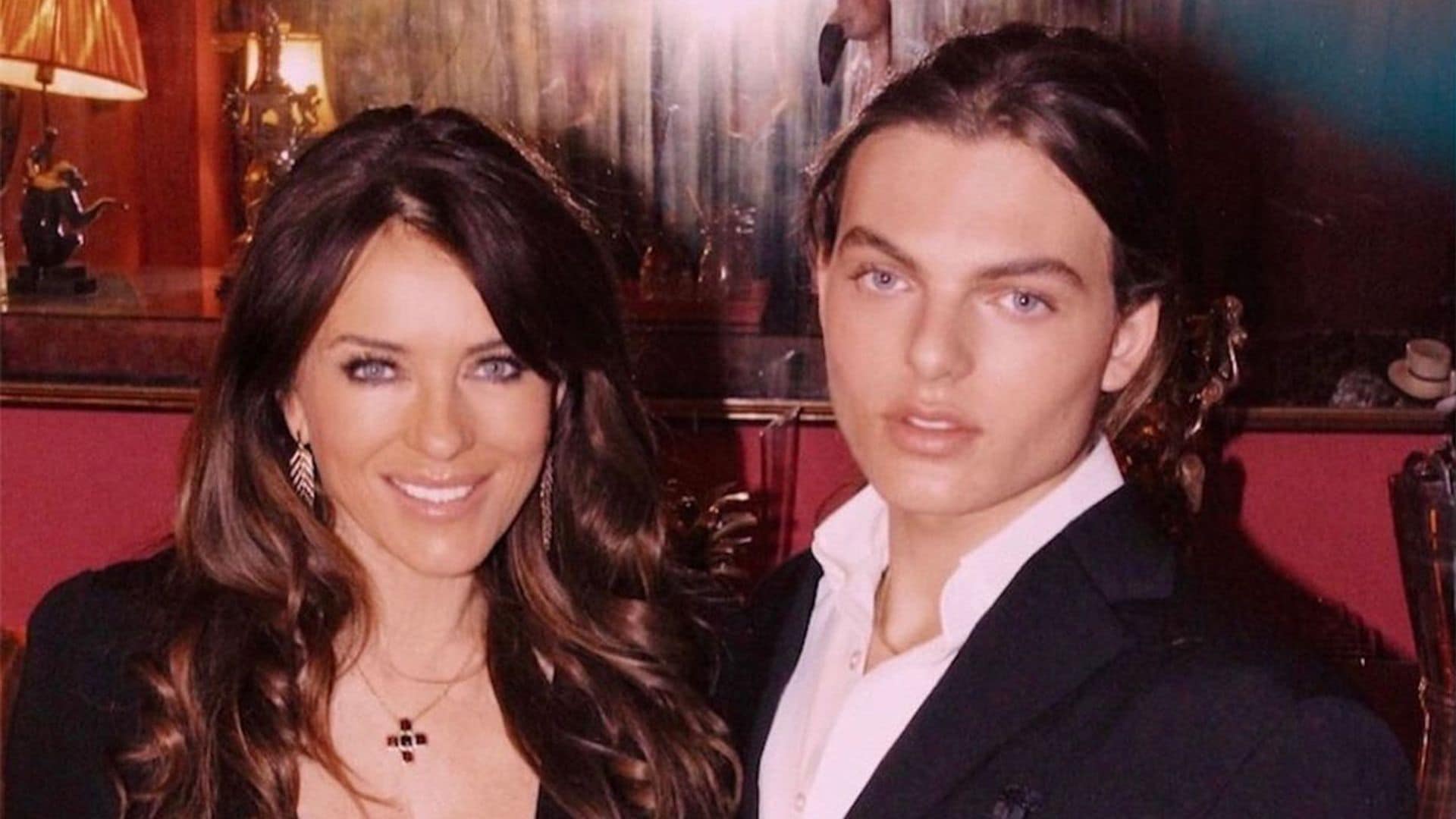 Elizabeth y Damian Hurley, la foto que demuestra que más que madre e hijo ¡son mejores amigos!