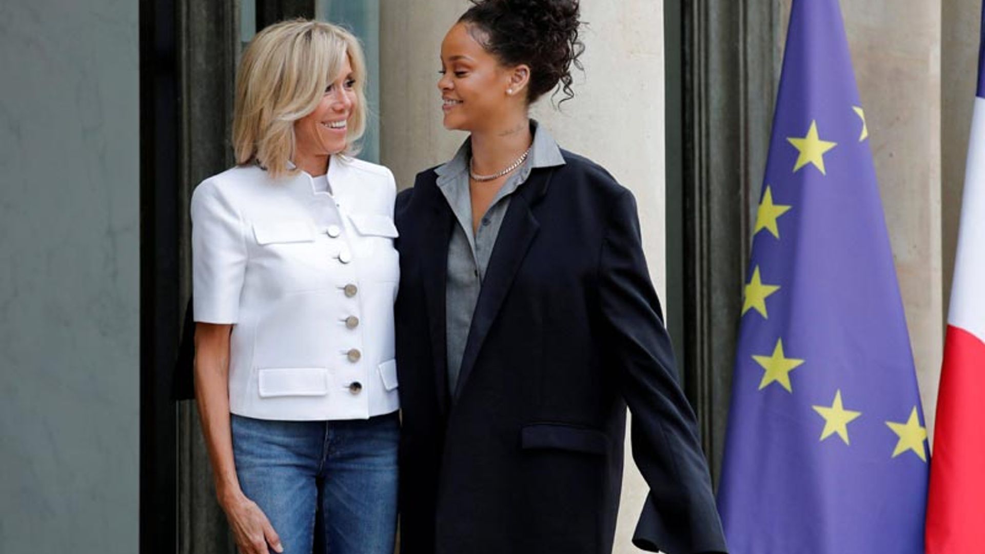 Brigitte Macron y Rihanna en el Elíseo: dos formas de entender la moda francesa