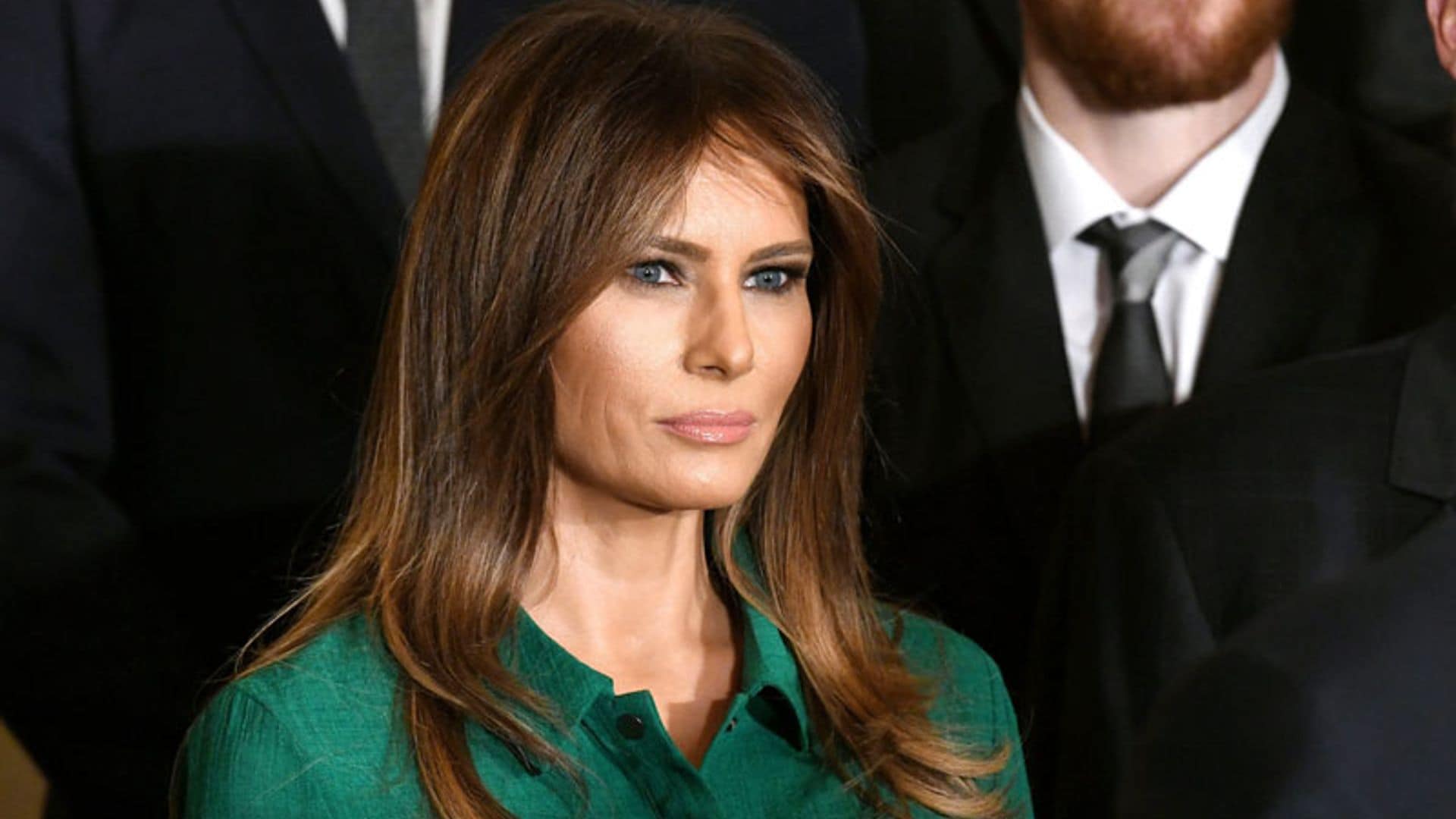 Melania Trump se viste por primera vez con la firma de una ex Primera Dama