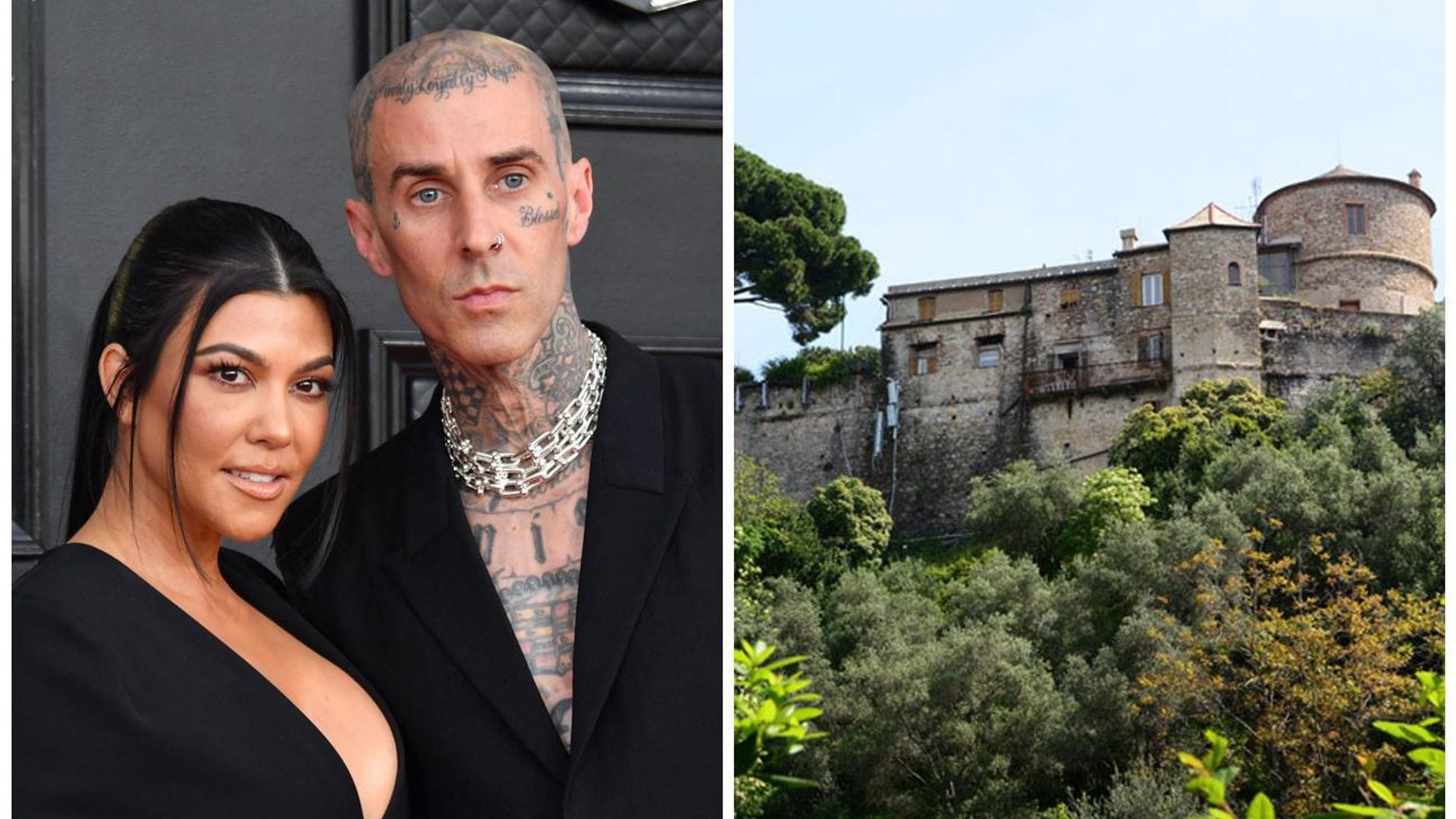 Kourtney Kardashian y Travis Barker celebrarán su tercera boda en un increíble castillo italiano