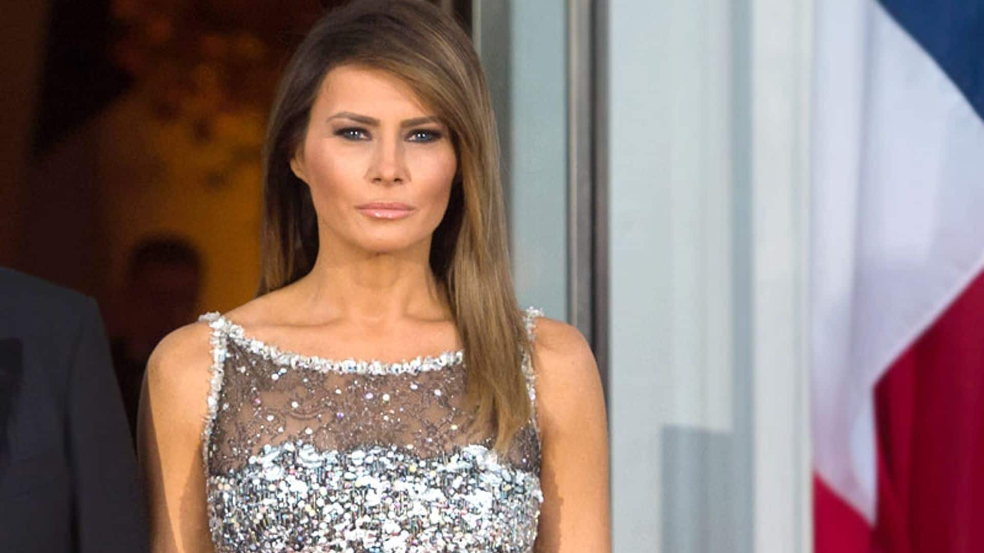 Lo que podemos esperar del look de gala que Melania Trump llevará en el palacio de Buckingham