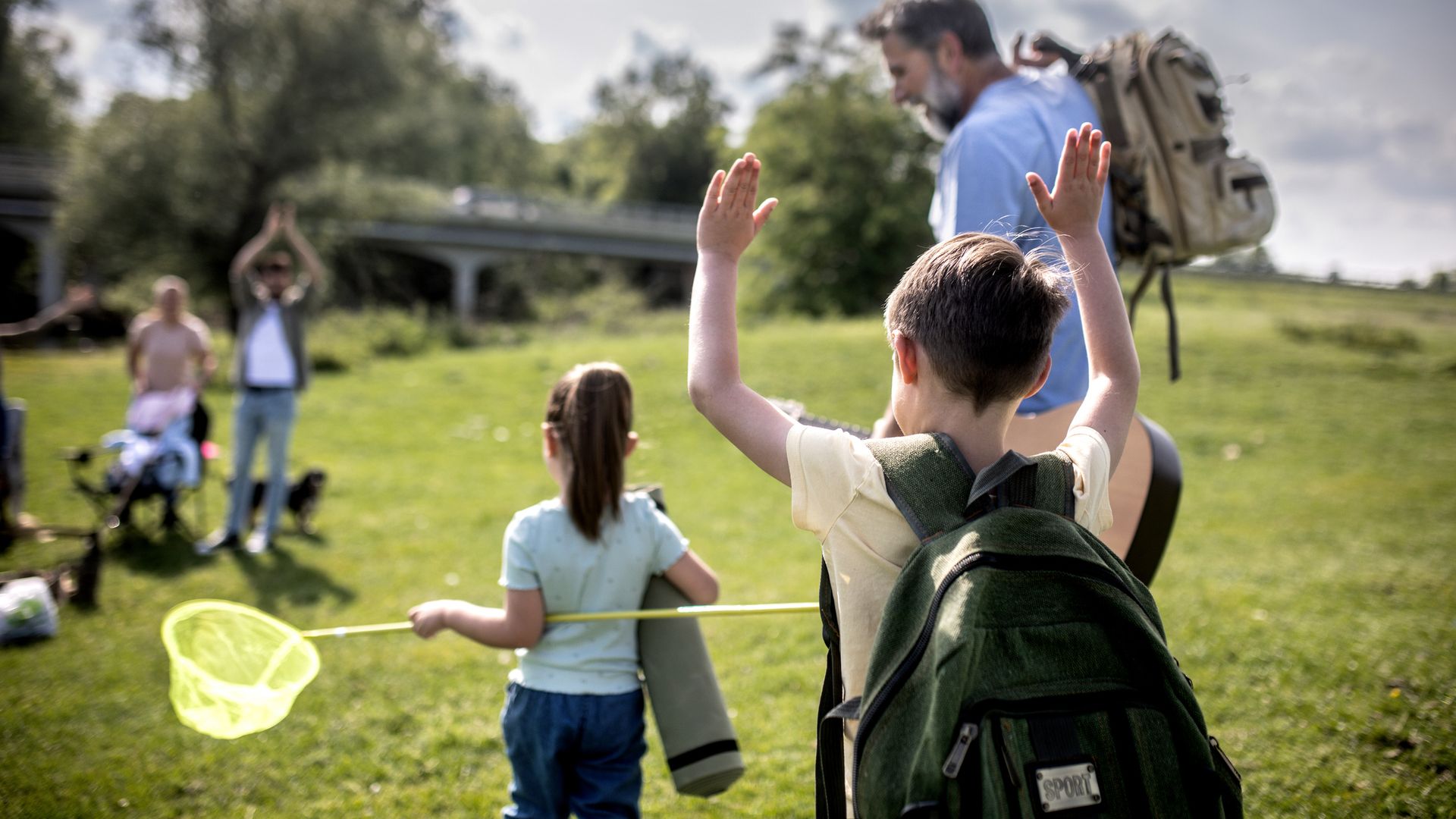 Niños de campamento de verano