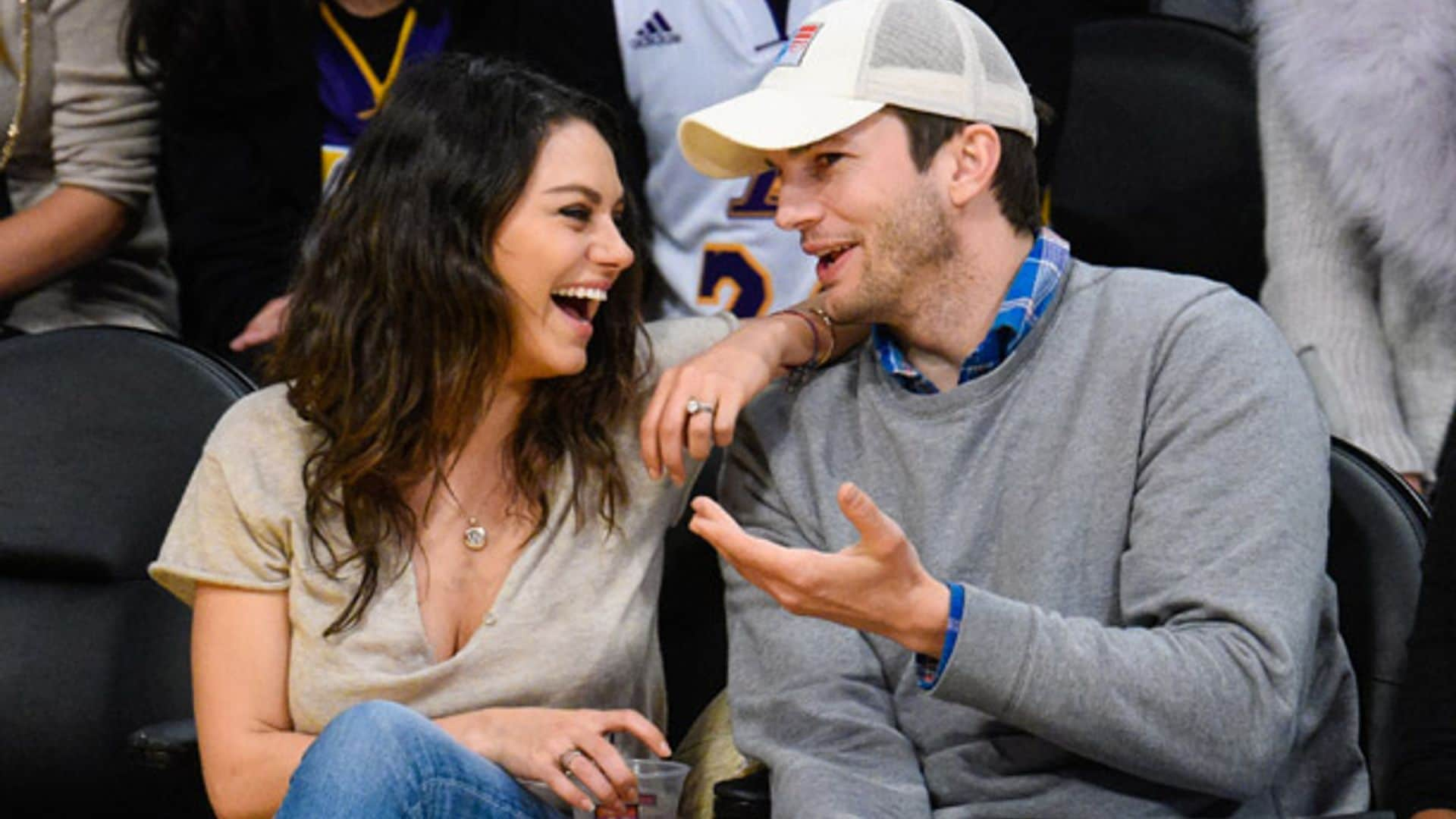 Ashton Kutcher y Mila Kunis, un año redondo como padres