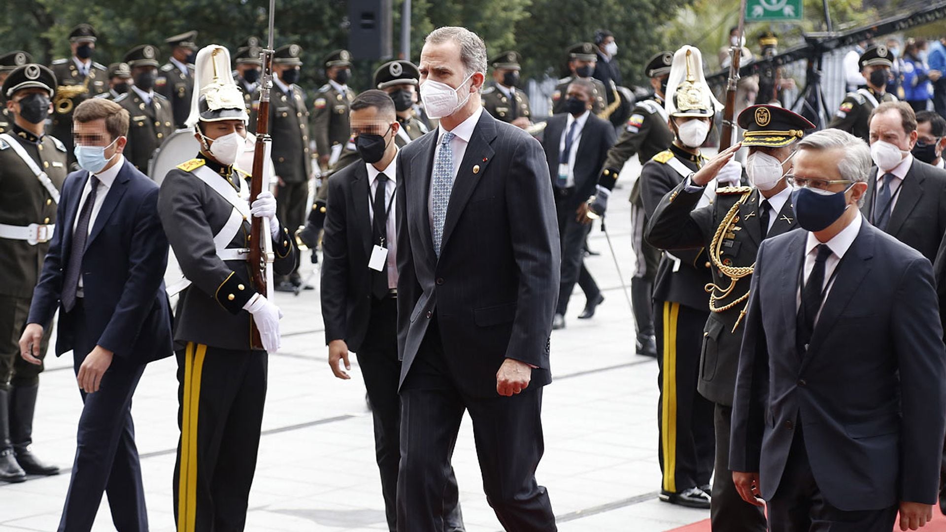 El rey Felipe asiste a la toma de posesión de Guillermo Lasso en Ecuador