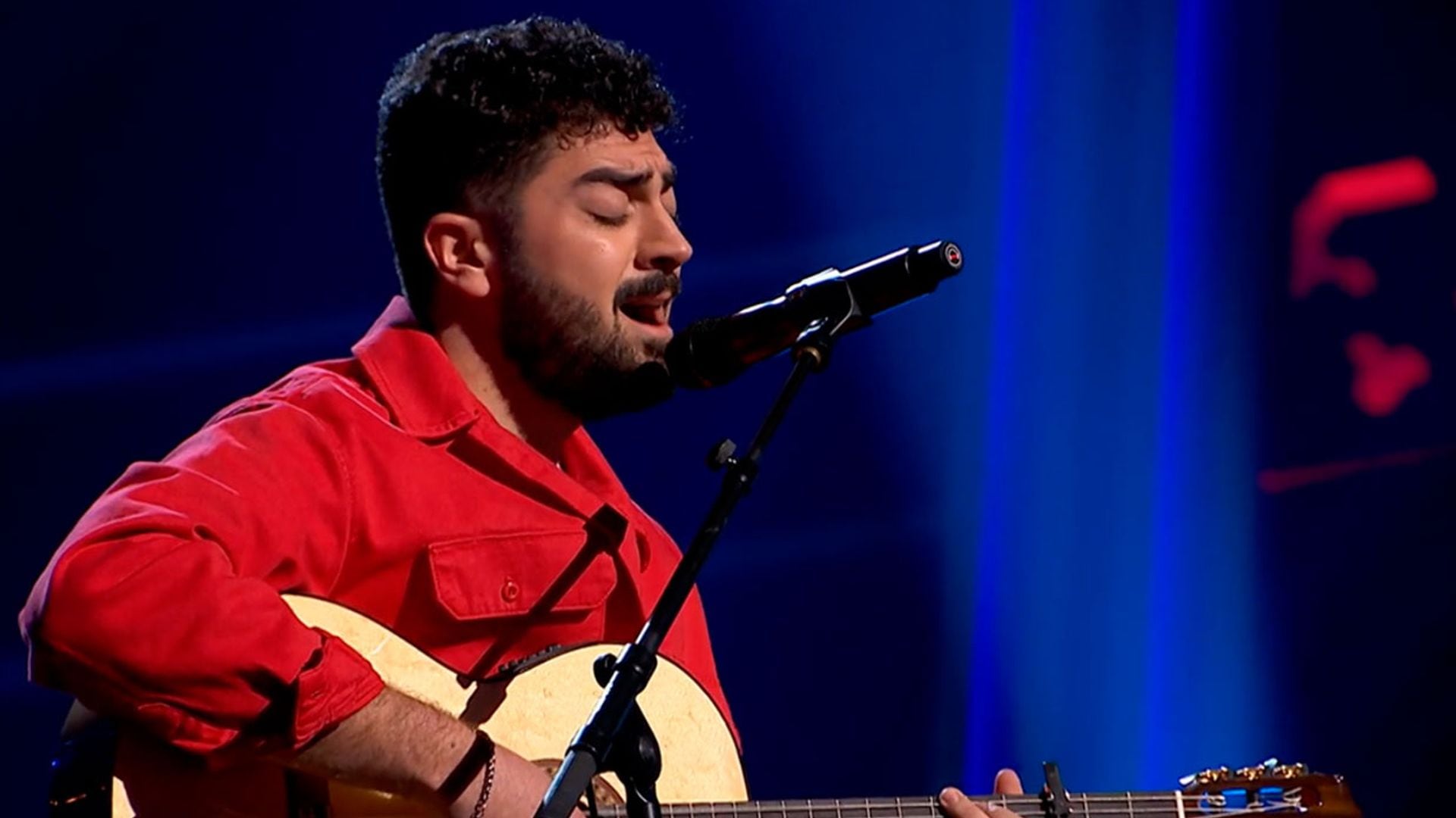 Gonzalo Alhambra, 'talent' del equipo de Alejandro Sanz, emociona a todo el plató con su actuación