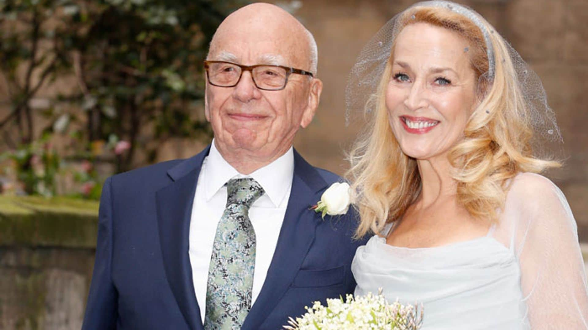 Rupert Murdoch y Jerry Hall, la boda con invitados de lujo que ha vestido Londres de azul