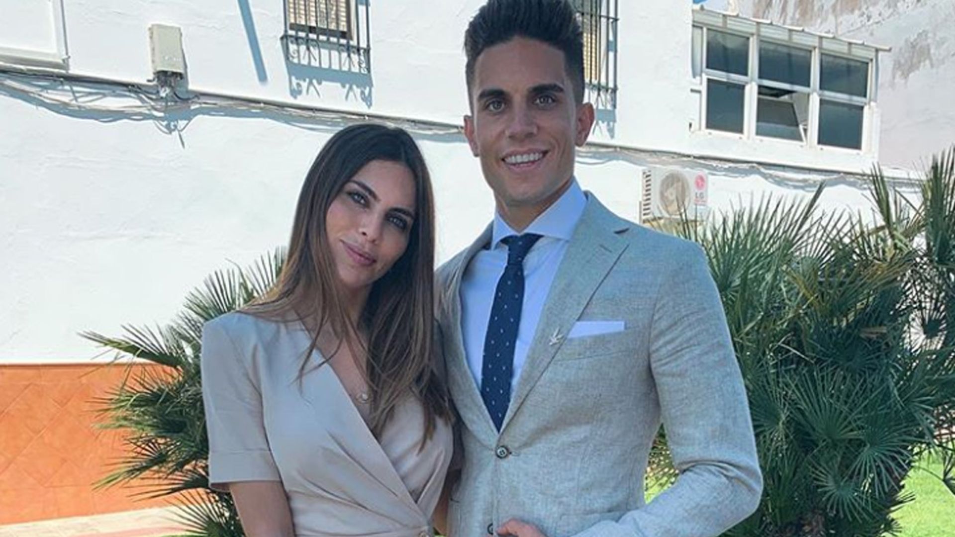 La dedicatoria de Marc Bartra a Melissa Jiménez a más de 6.000 km de distancia