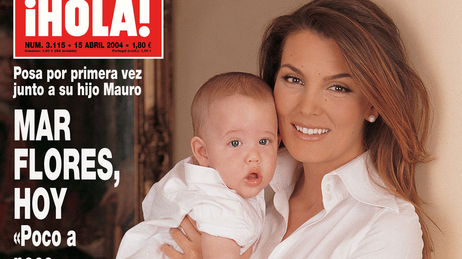 Mar Flores con su hijo Mauro en ¡HOLA!