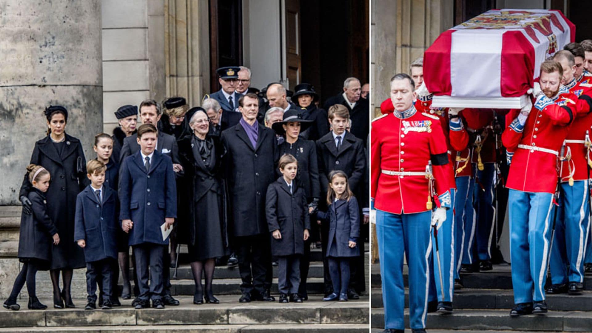 La Familia Real danesa despide al príncipe Henrik en un solemne funeral