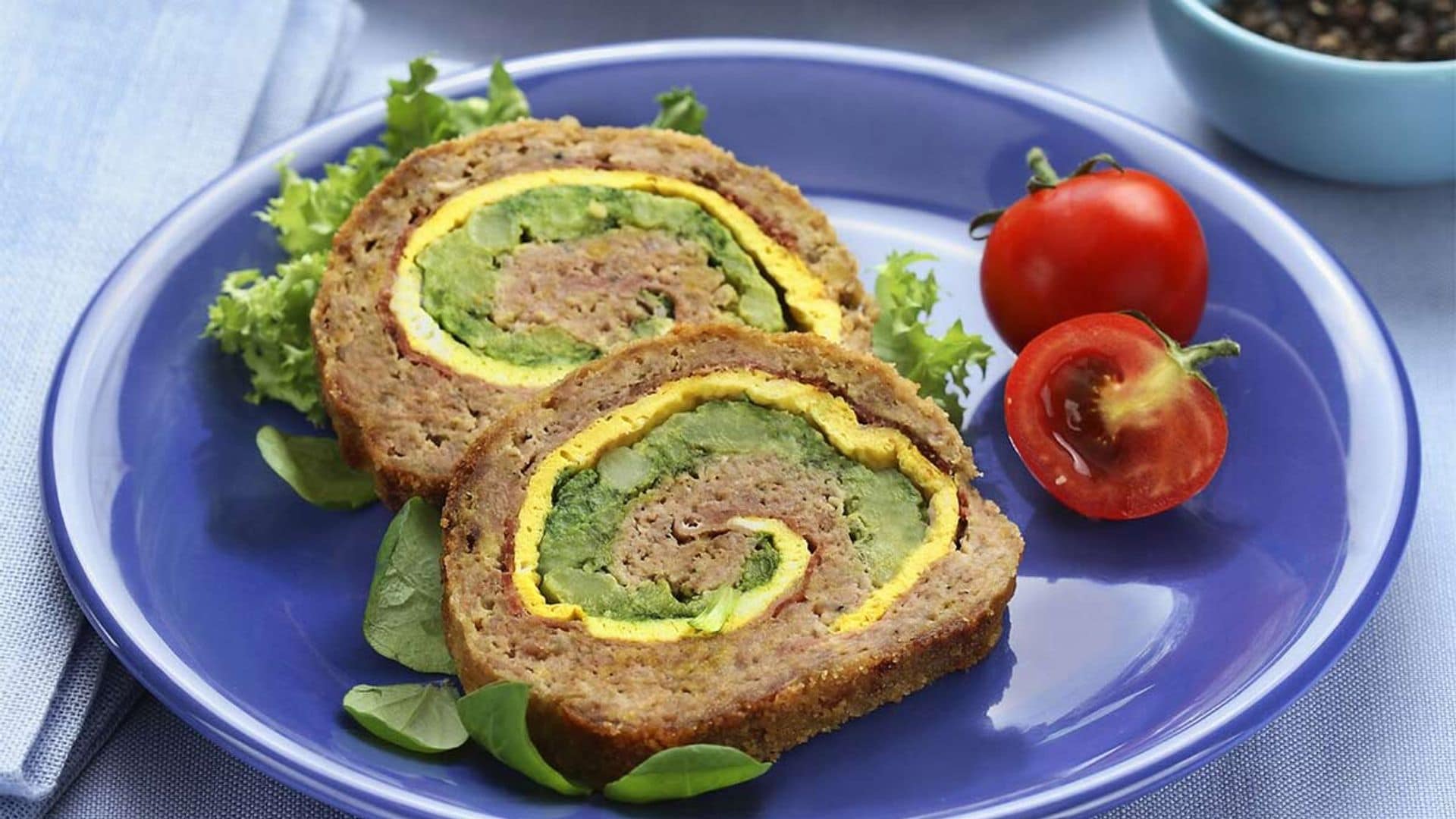 'Polpettone' relleno de tortilla y brócoli