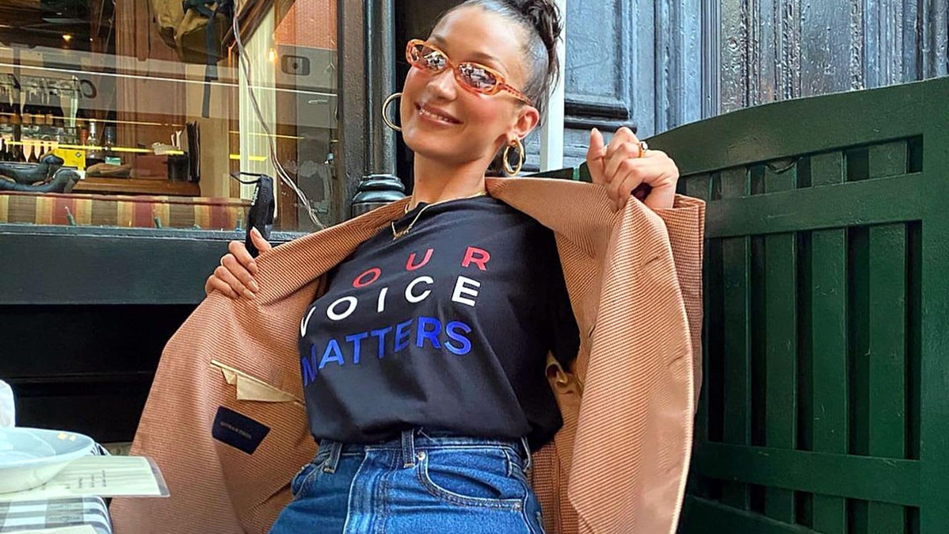 De las hermanas Hadid a Jennifer Lopez: los ingeniosos looks con los que han animado a votar