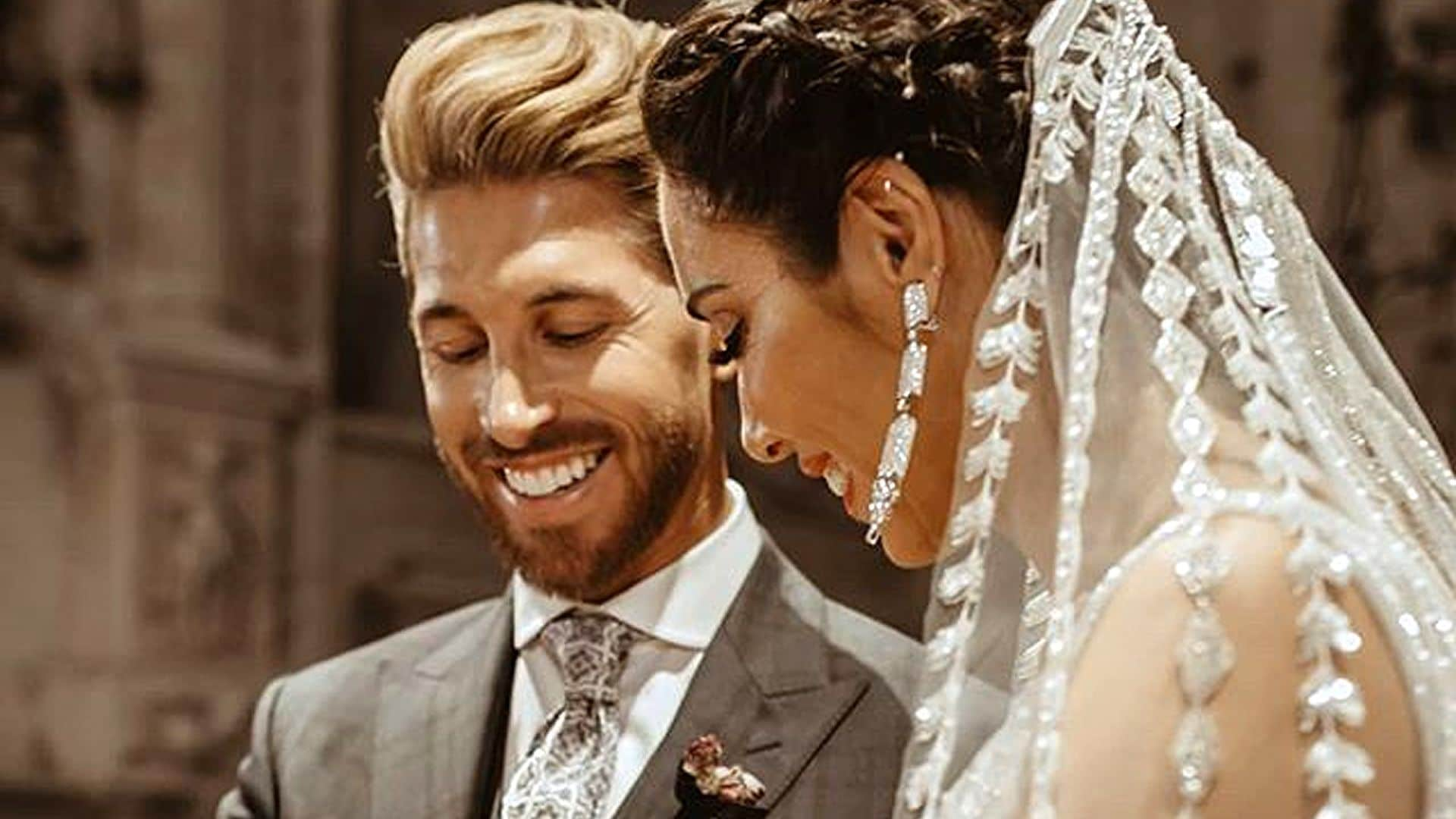 Pilar Rubio y Sergio Ramos abren el álbum de su boda y publican fotos inéditas por su aniversario