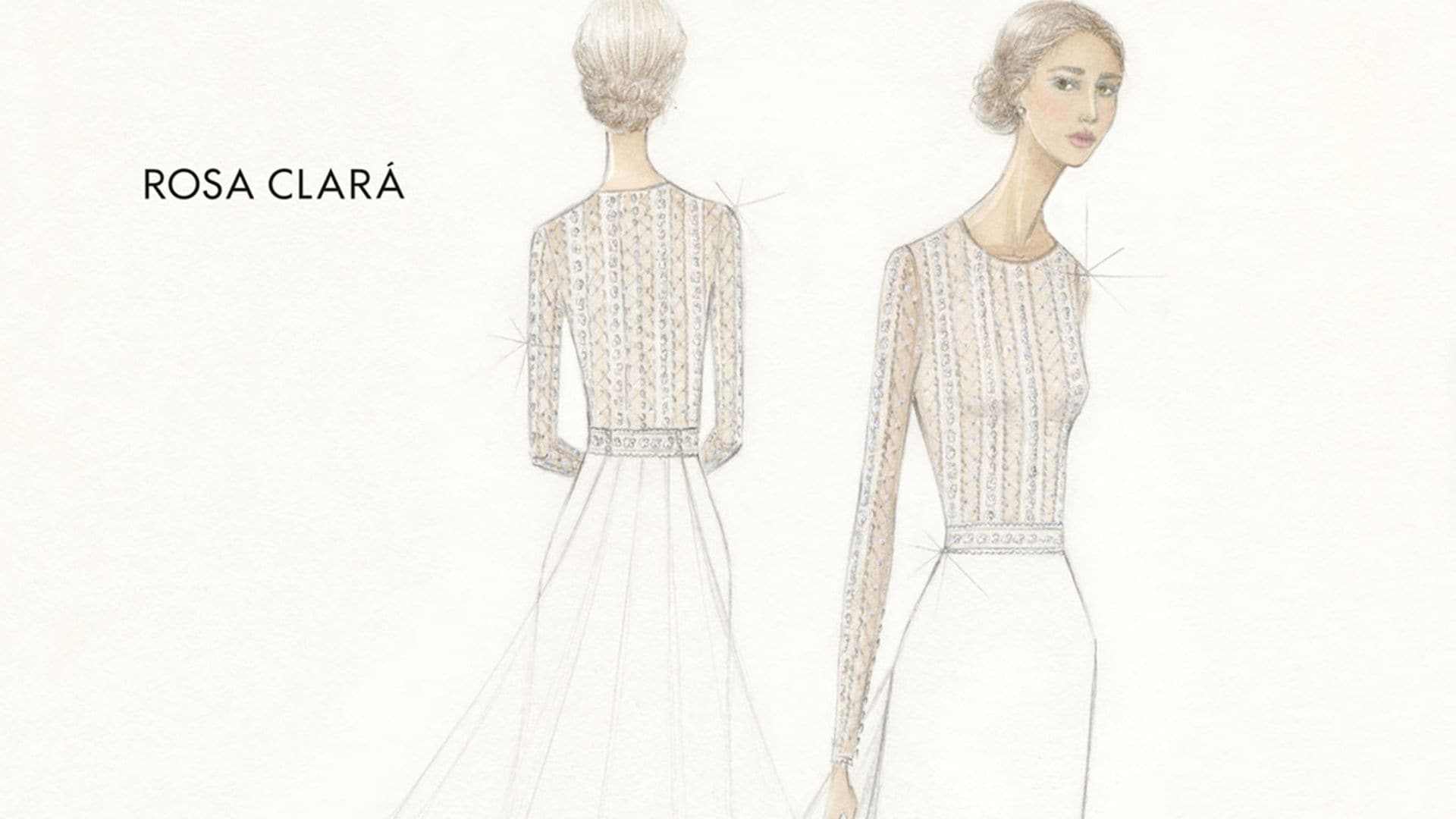 Con pedrería y de inspiración 'art déco': todos los detalles del vestido de novia de Mery Perelló