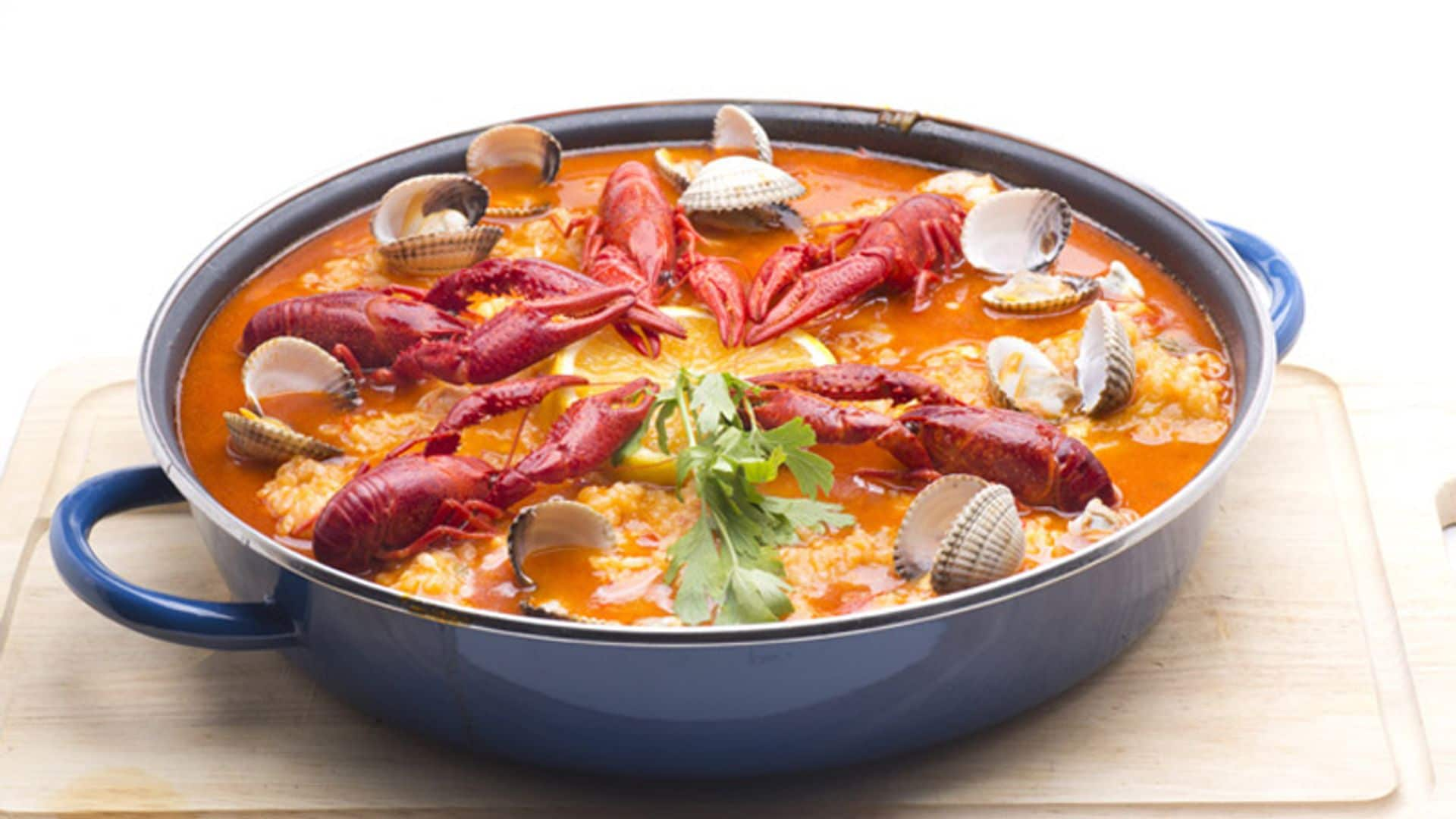 paella cangrejos