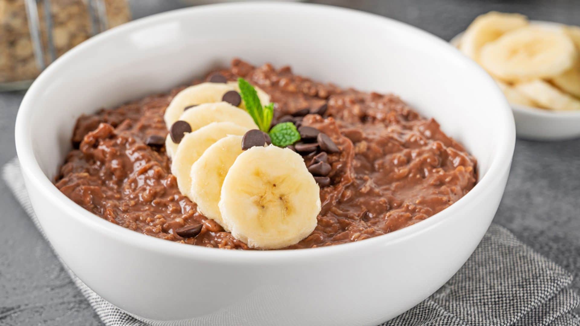 'Porridge' de cacao y plátano