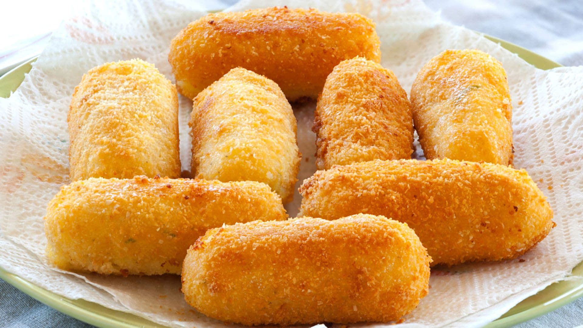 'Crocchè di Patate' (Croquetas de patata al estilo italiano)