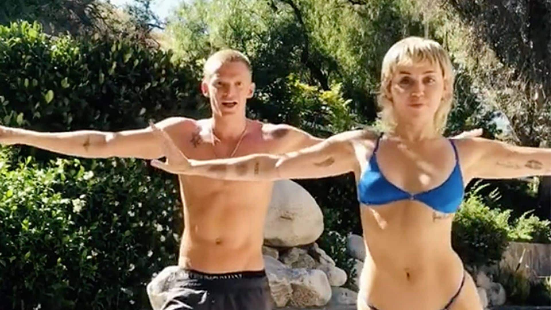 ¡'Everybody dance now'! Miley Cyrus sorprende a sus seguidores con este divertido baile junto a Cody Simpson