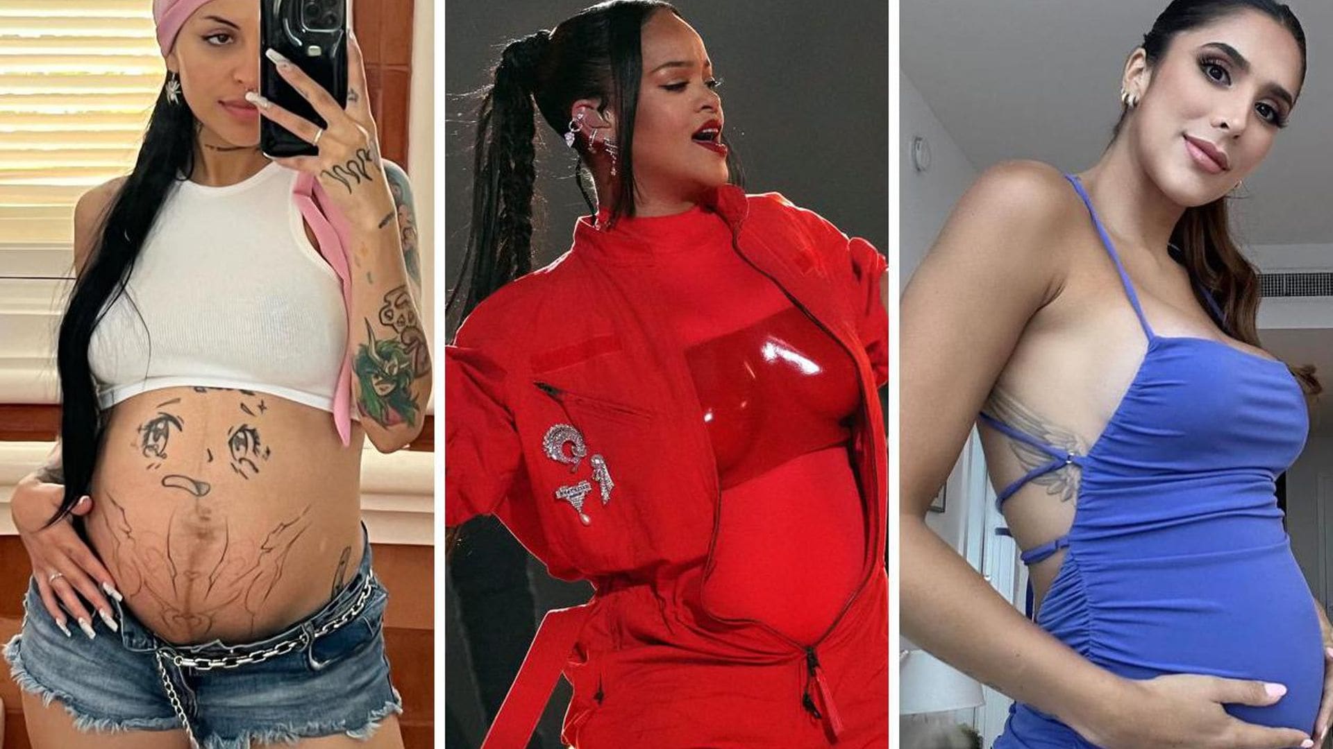 Cazzu, Rihanna, Daniela Ospina: Famosas que están a nada de recibir a la cigüeña