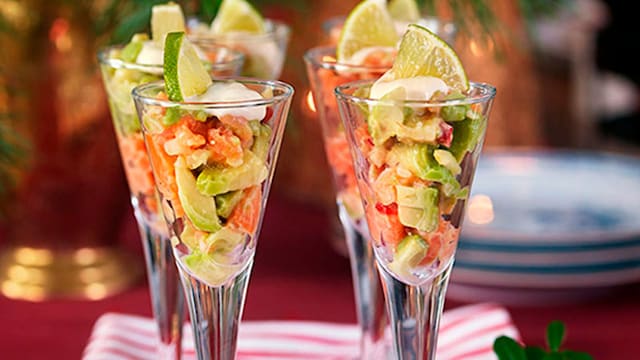 receta coctel ceviche salmon aguacate