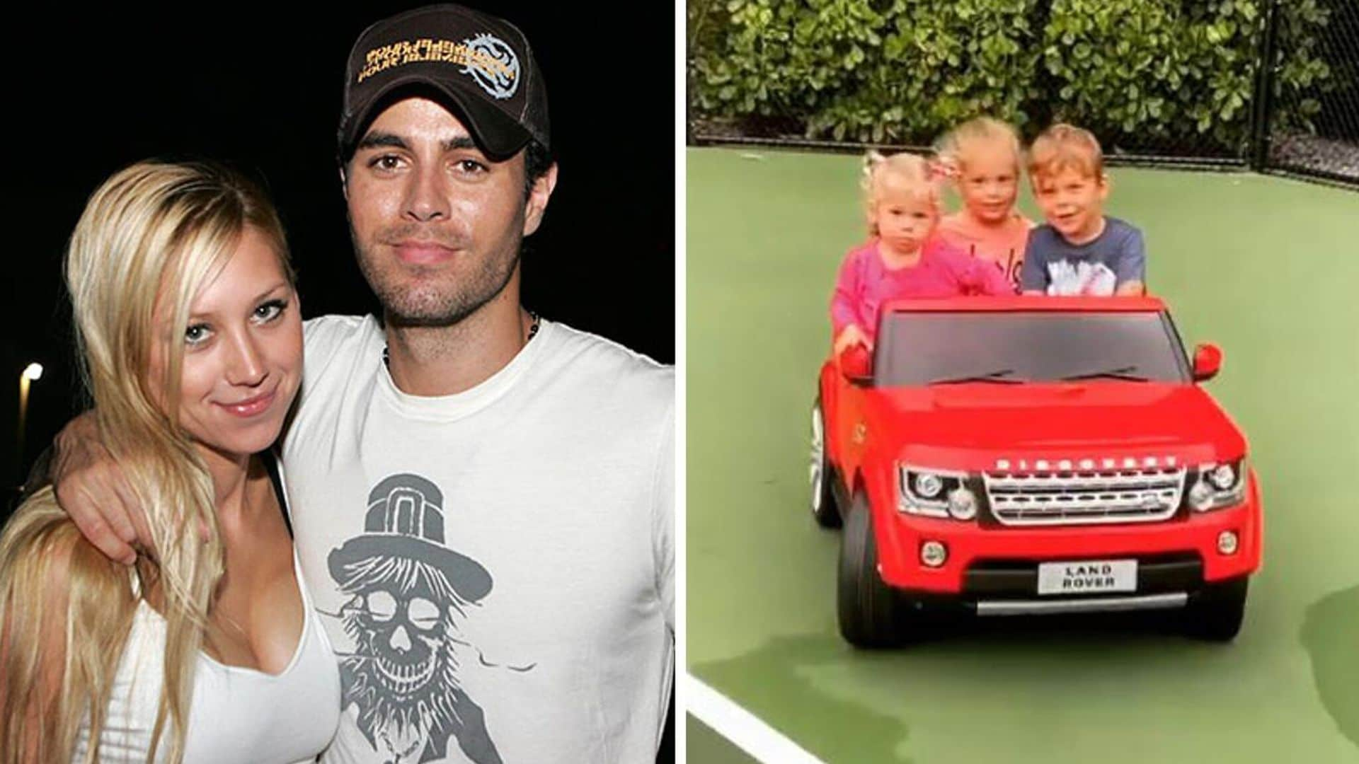 ¡Bebé al volante! Enrique Iglesias nos deja ver lo grandes que están sus hijos con un lindo video