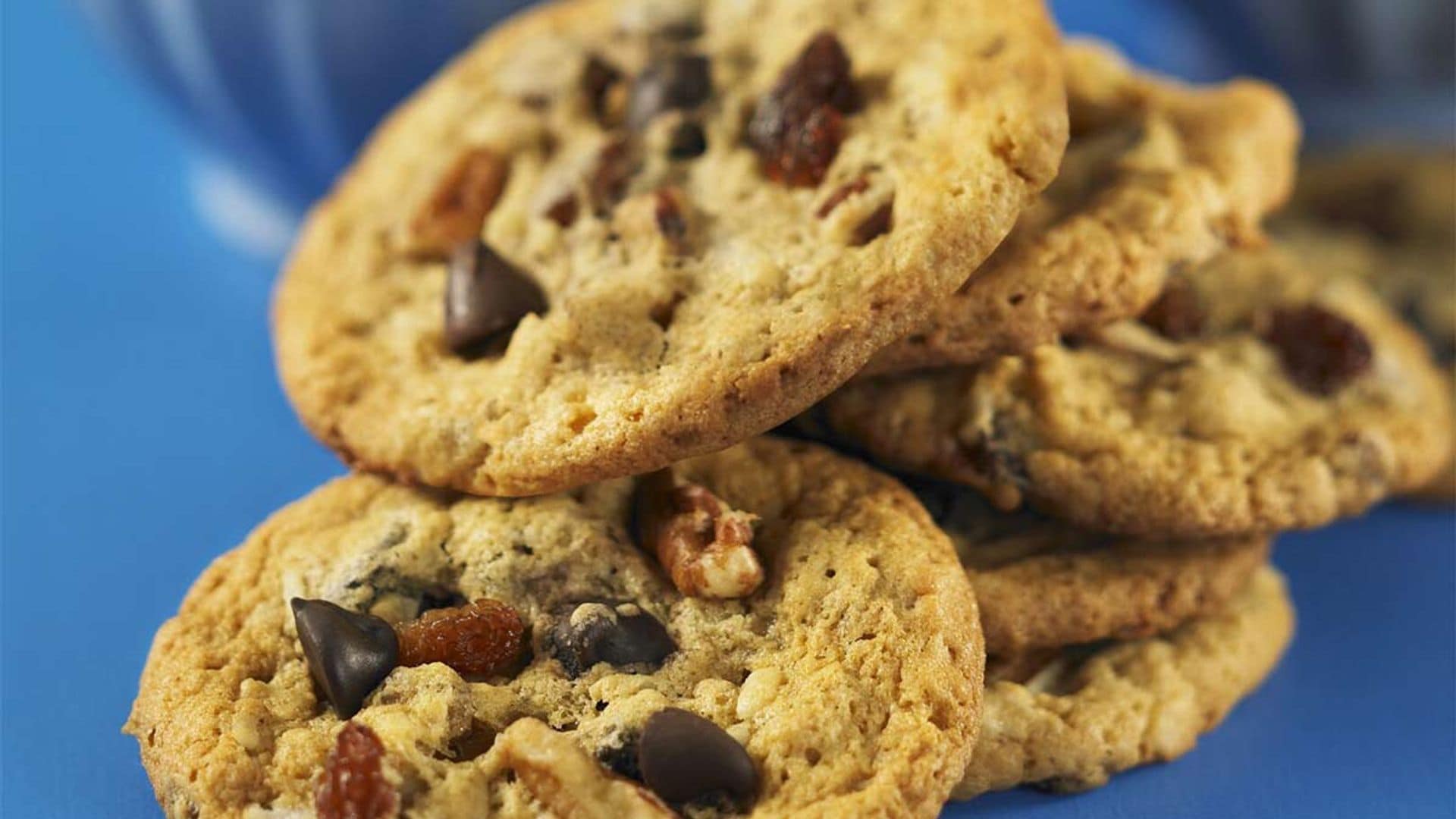 'Cookies' con chocolate, pasas y frutos secos