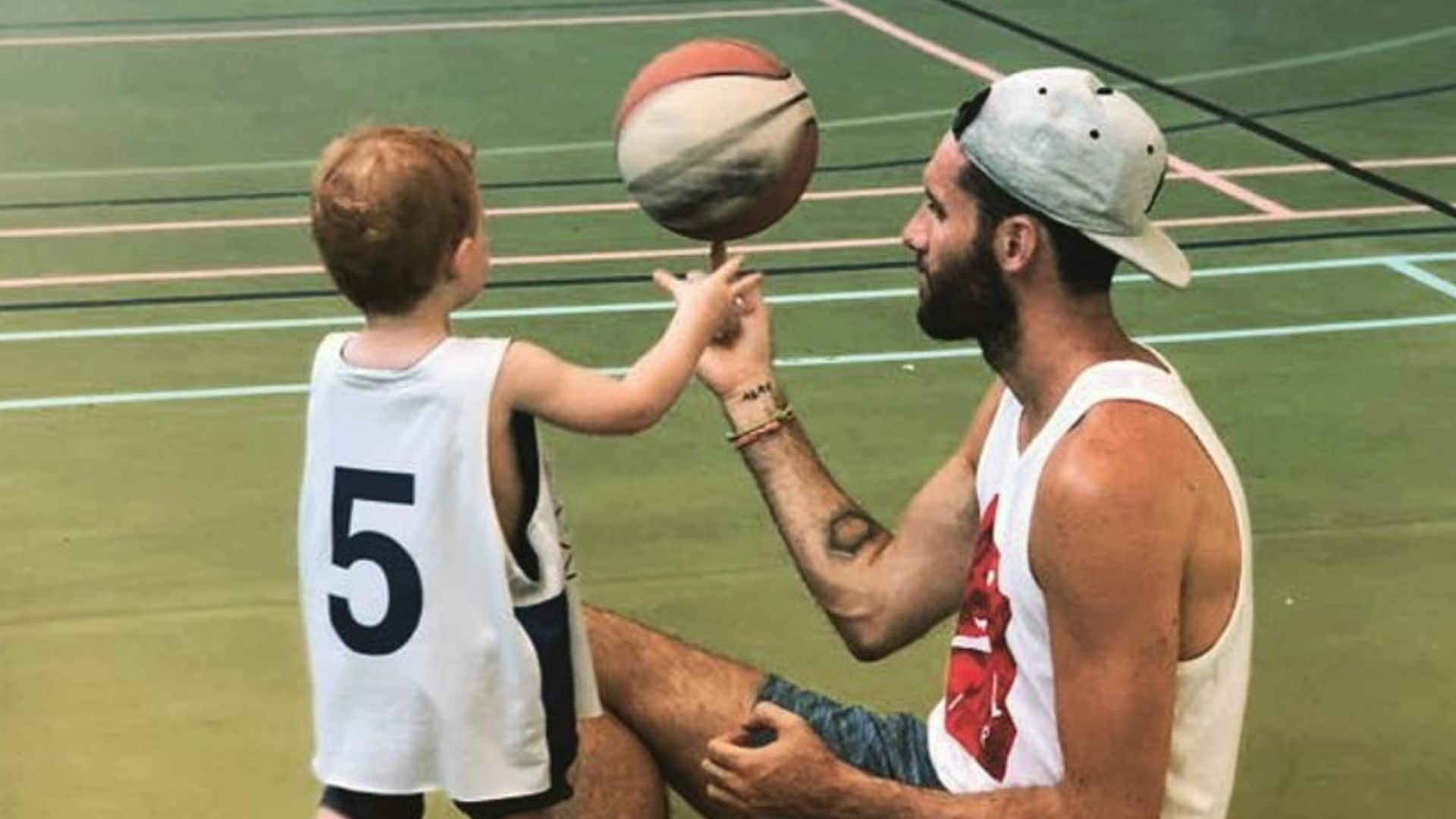 Helen Lindes muestra el divertido entrenamiento de Rudy Fernández con su hijo Alan