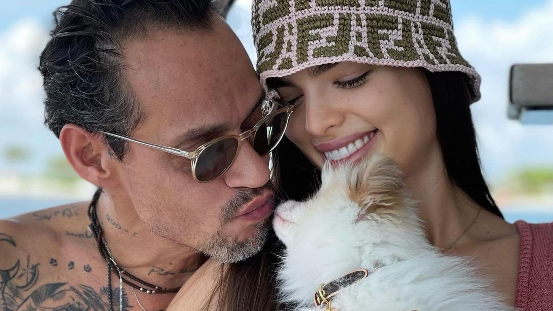 Marc Anthony disfruta de sus vacaciones con Nadia Ferreira y la familia de esta en República Dominicana