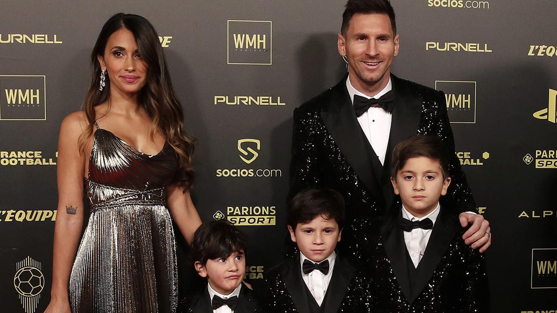 Los hijos de Messi, divertidos 'miniyo' de su padre en una noche de oro para el fútbol español