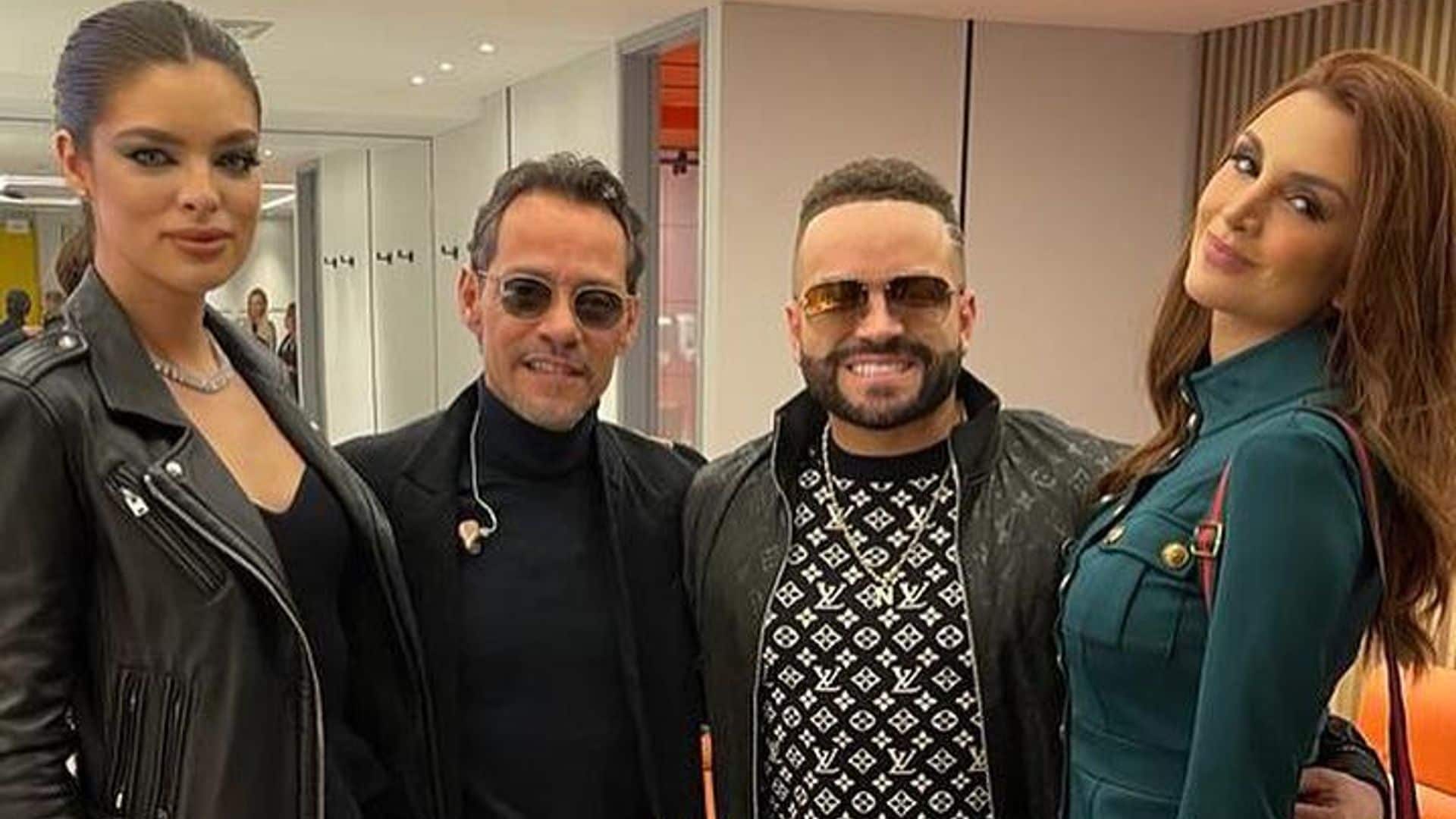 Nacho y Melany Mille disfrutan del show de Marc Anthony en Colombia