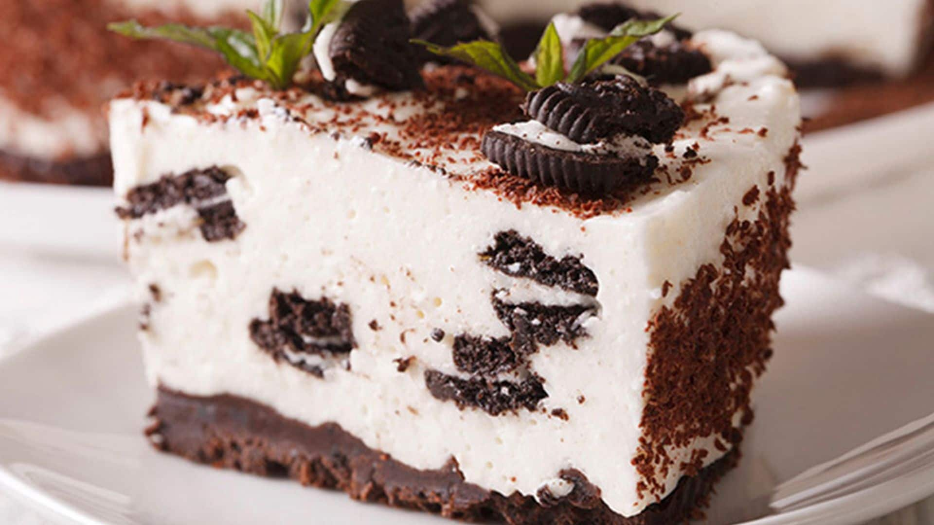 Tarta de queso con galletas Oreo