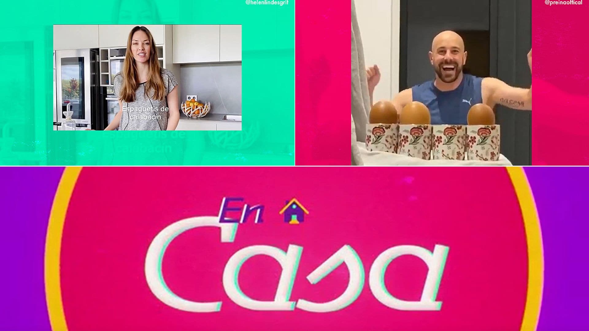 Cocina con Helen Lindes o diviértete con el reto de Pepe Reina en esta entrega de 'En casa'