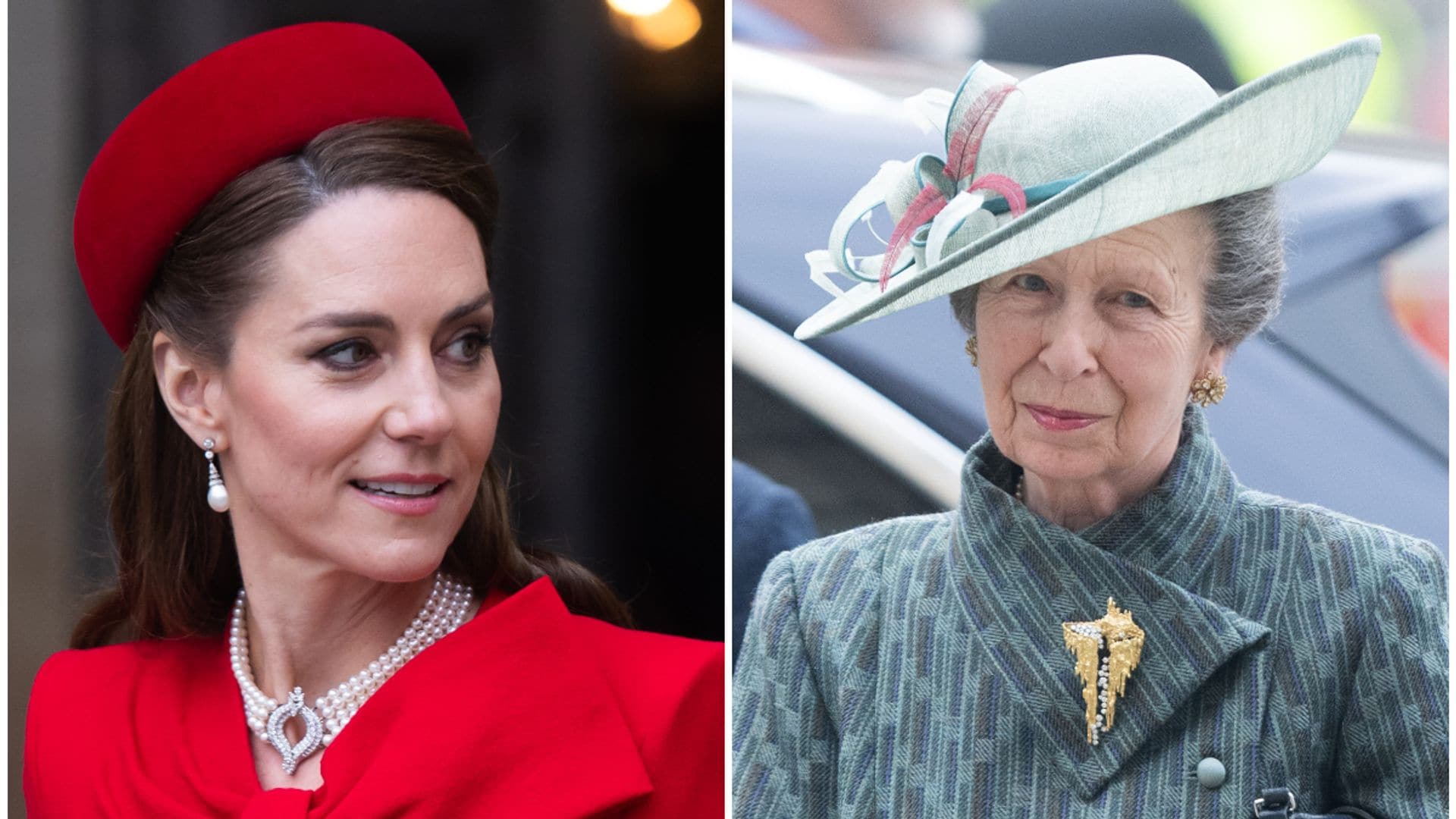 Kate Middleton besa a la princesa Ana durante emotivo momento en el Día de la Commonwealth