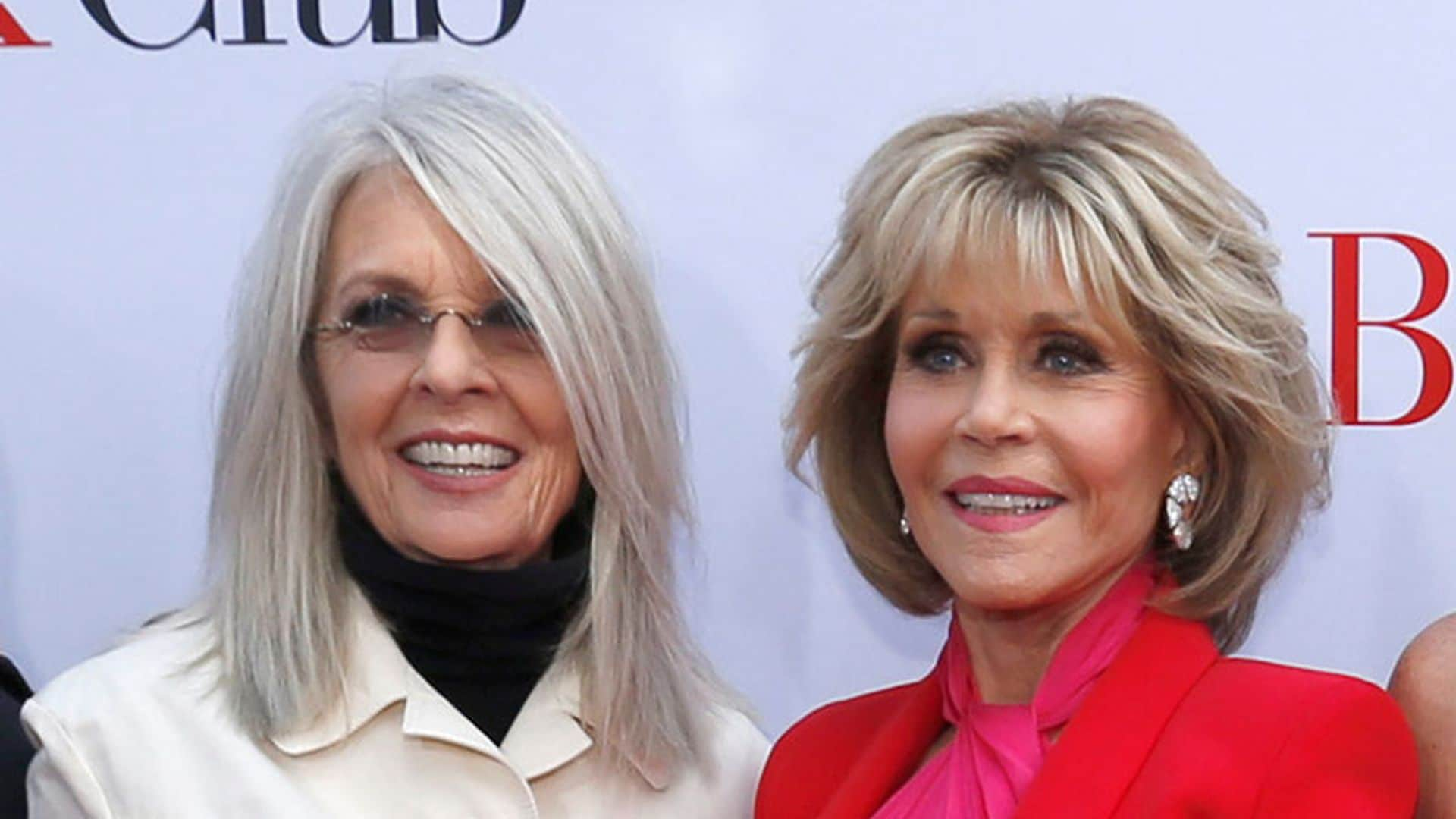 Jane Fonda y Diane Keaton, dos atrevidos estilos sobre la alfombra roja